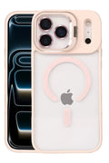 Joko Apple iPhone 17 Pro Uyumlu Remim Lensli Magsafe Standlı Kapak - Pembe