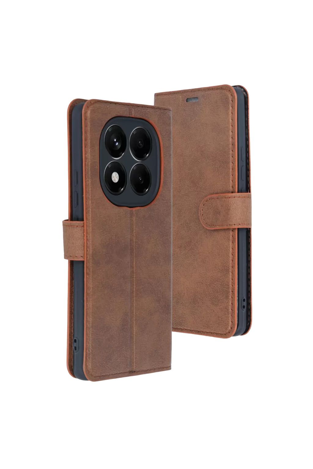 Xiaomi Redmi Note 15 4G Uyumlu Trend S Plus Kapaklı Kılıf - Taba