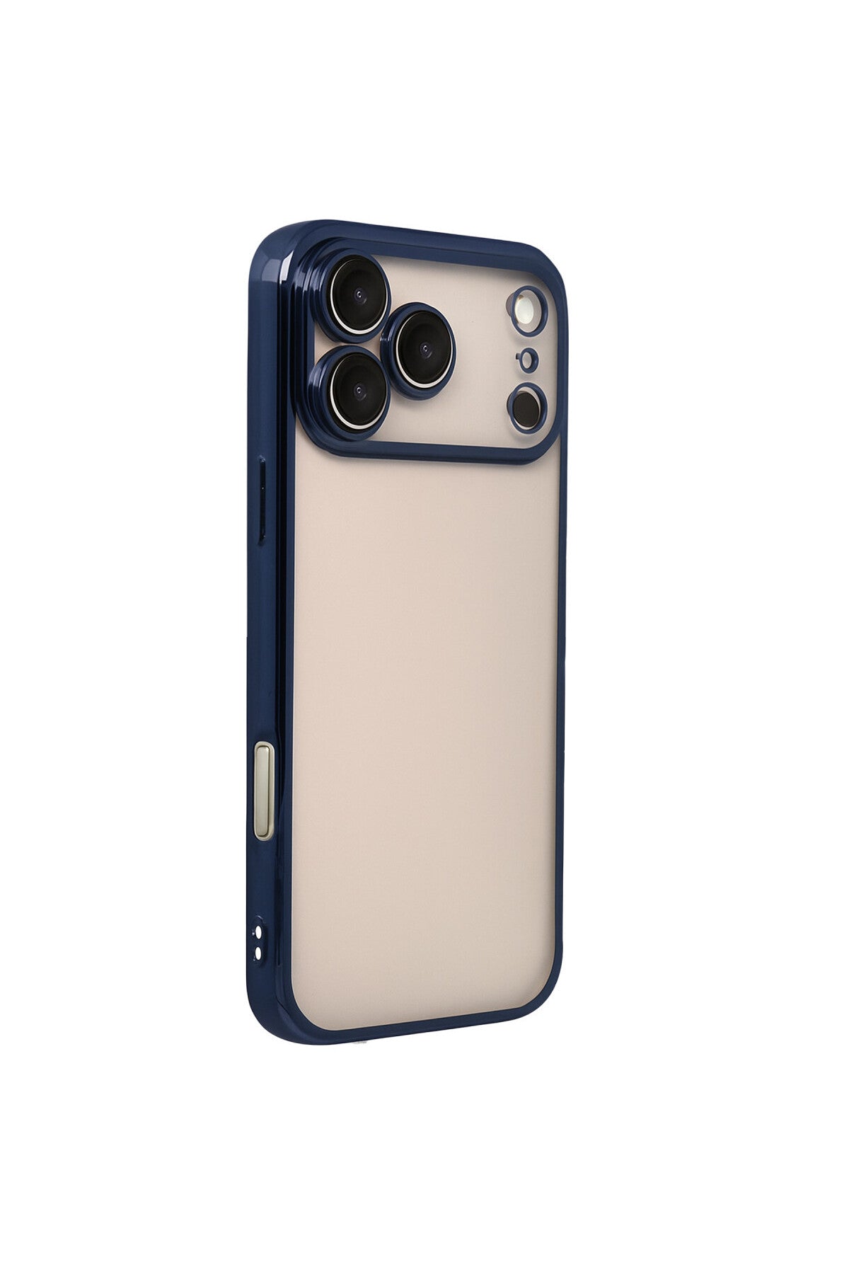 Apple iPhone 17 Pro Uyumlu Lensli Silikon - Lacivert