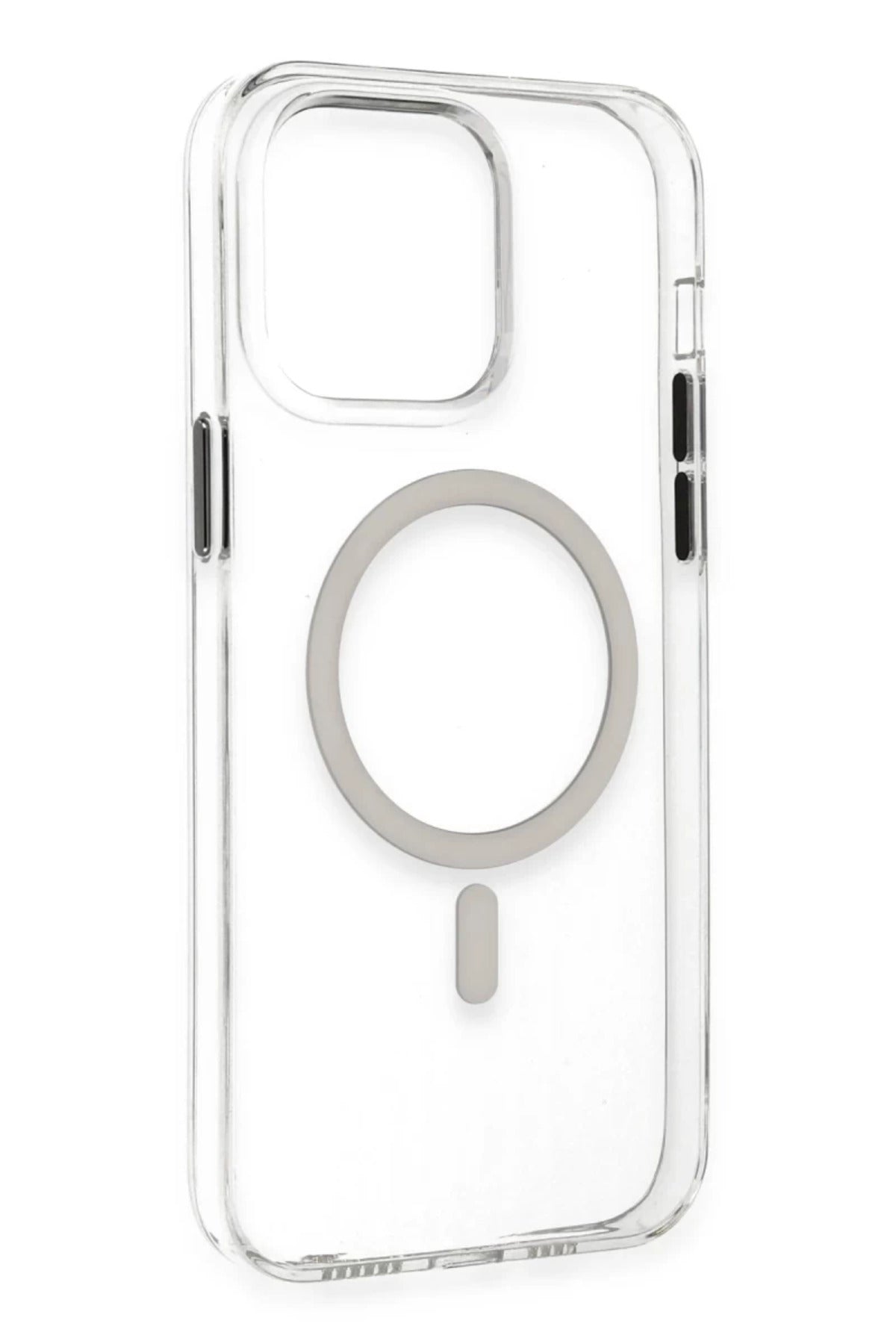 Apple iPhone 14 Pro Max Uyumlu Kılıf Tron Şeffaf Magsafe Kapak - Şeffaf