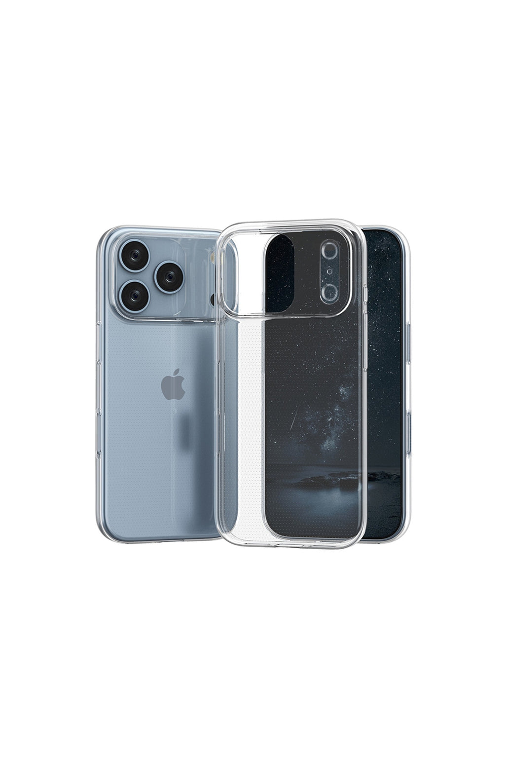 Apple iPhone 17 Pro Uyumlu Lüx Şeffaf Silikon - Şeffaf