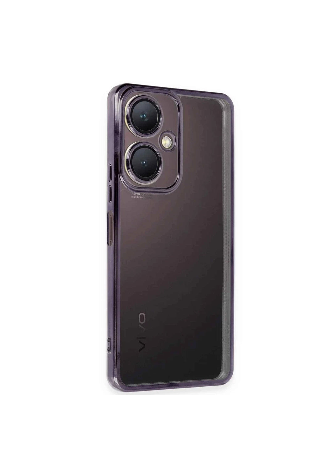 Vivo Y27 Uyumlu Kılıf Lensli Silikon - Mor