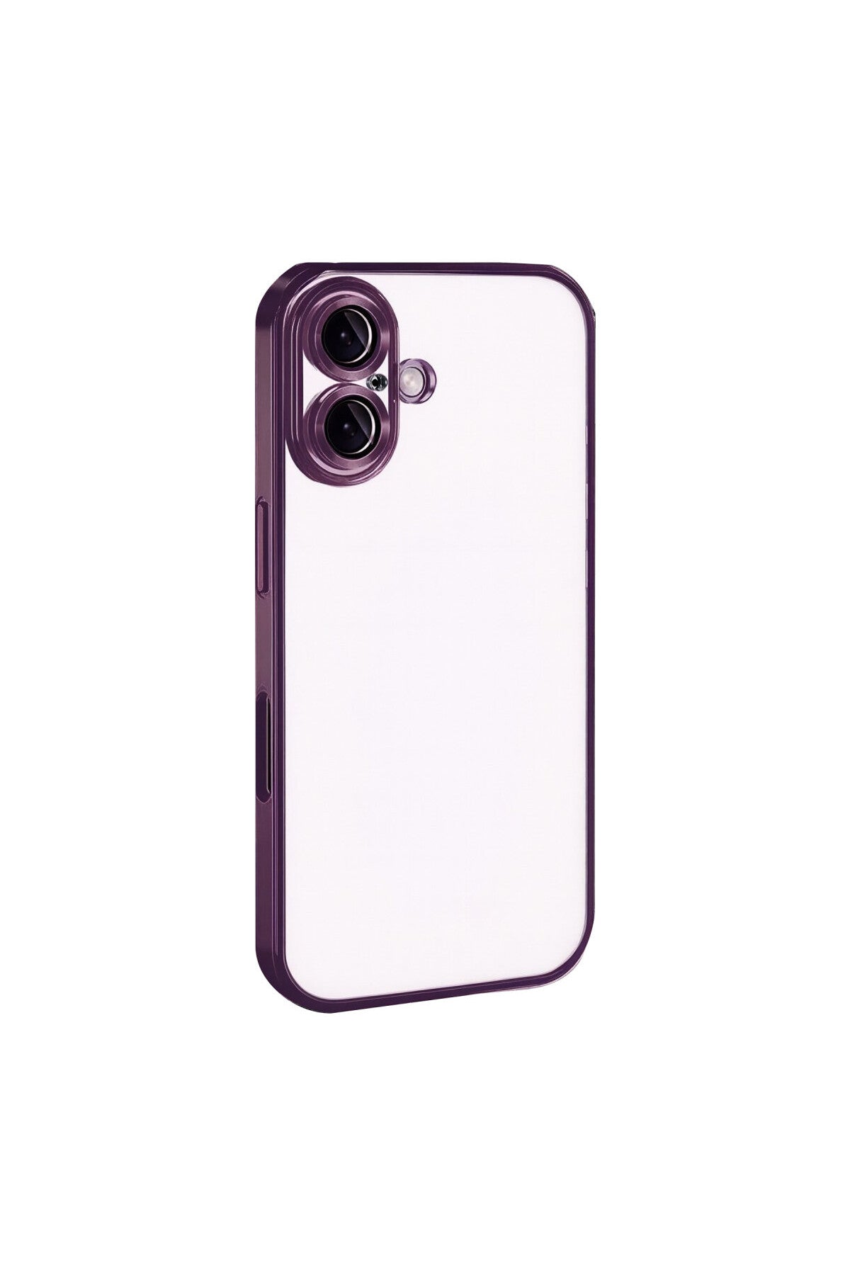 Apple iPhone 17 Uyumlu Lensli Silikon - Açık Mor