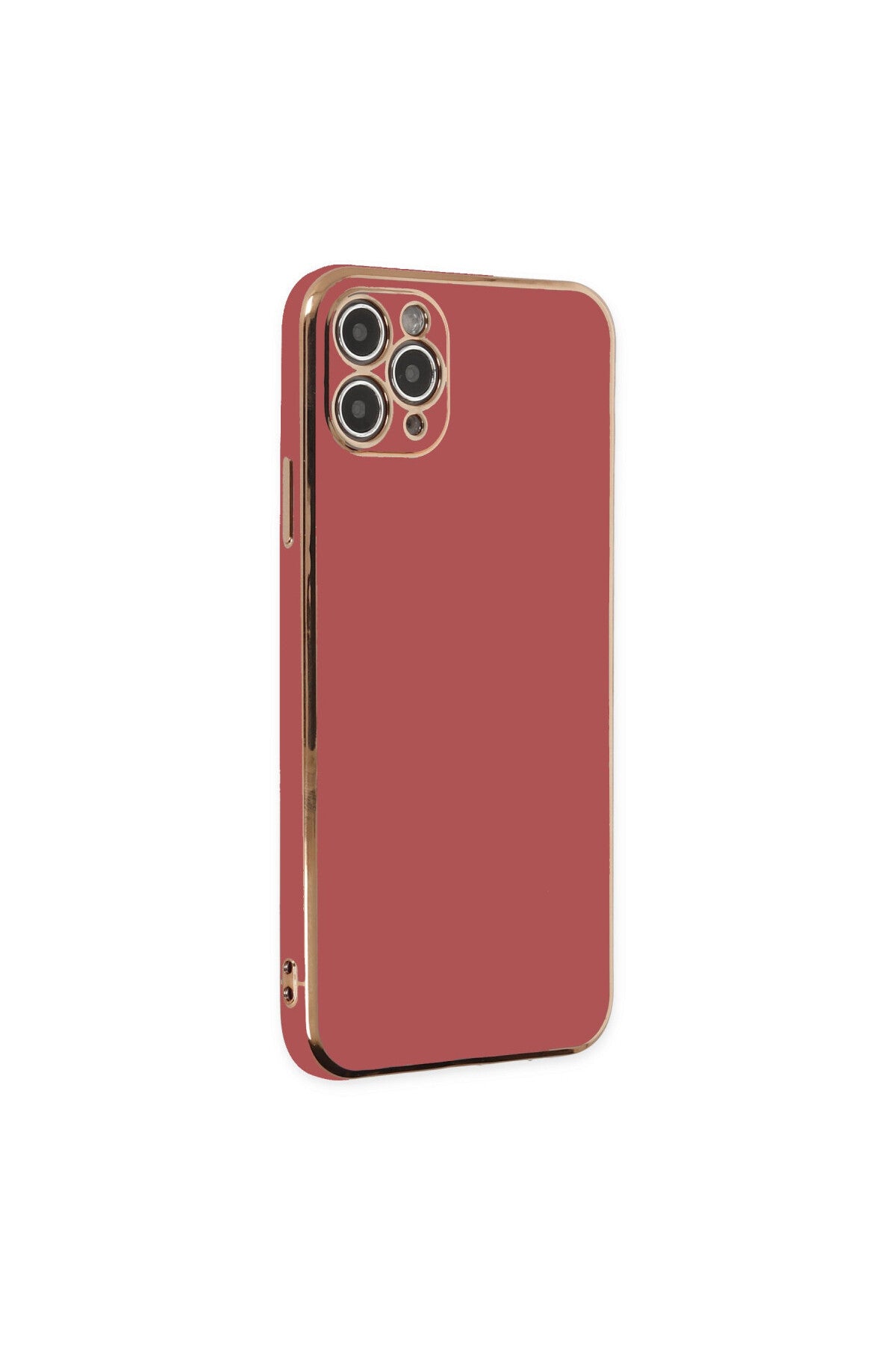 Apple iPhone 11 Pro Max Uyumlu Kılıf Volet Silikon - Kırmızı