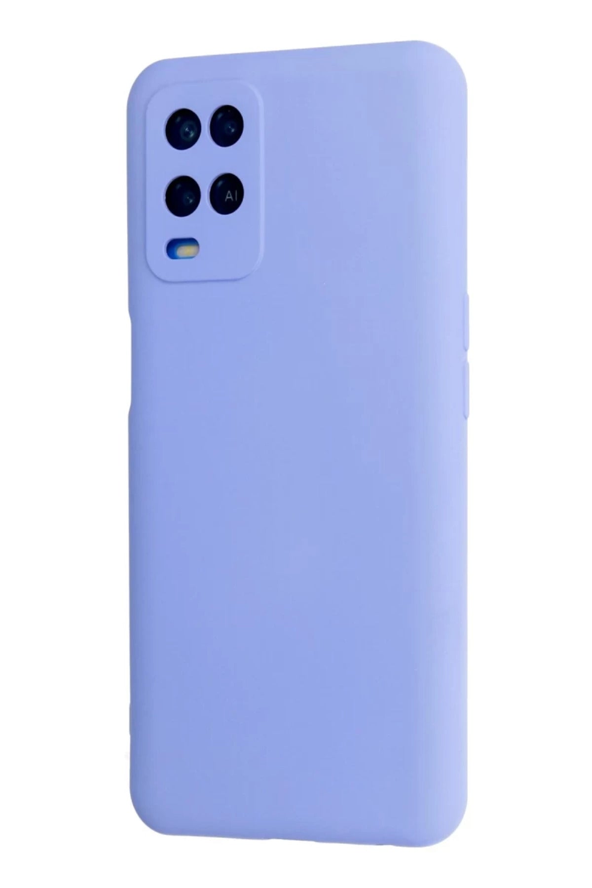 Oppo A54 4G Uyumlu Kılıf Nano içi Kadife Silikon - Lila