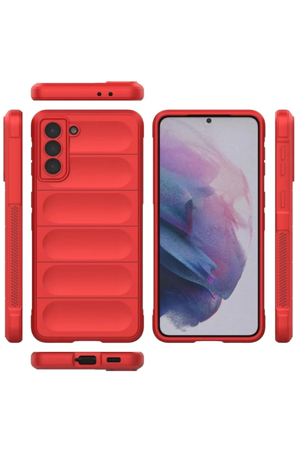 Samsung Galaxy S22 Plus Uyumlu Kılıf Optimum Silikon - Kırmızı