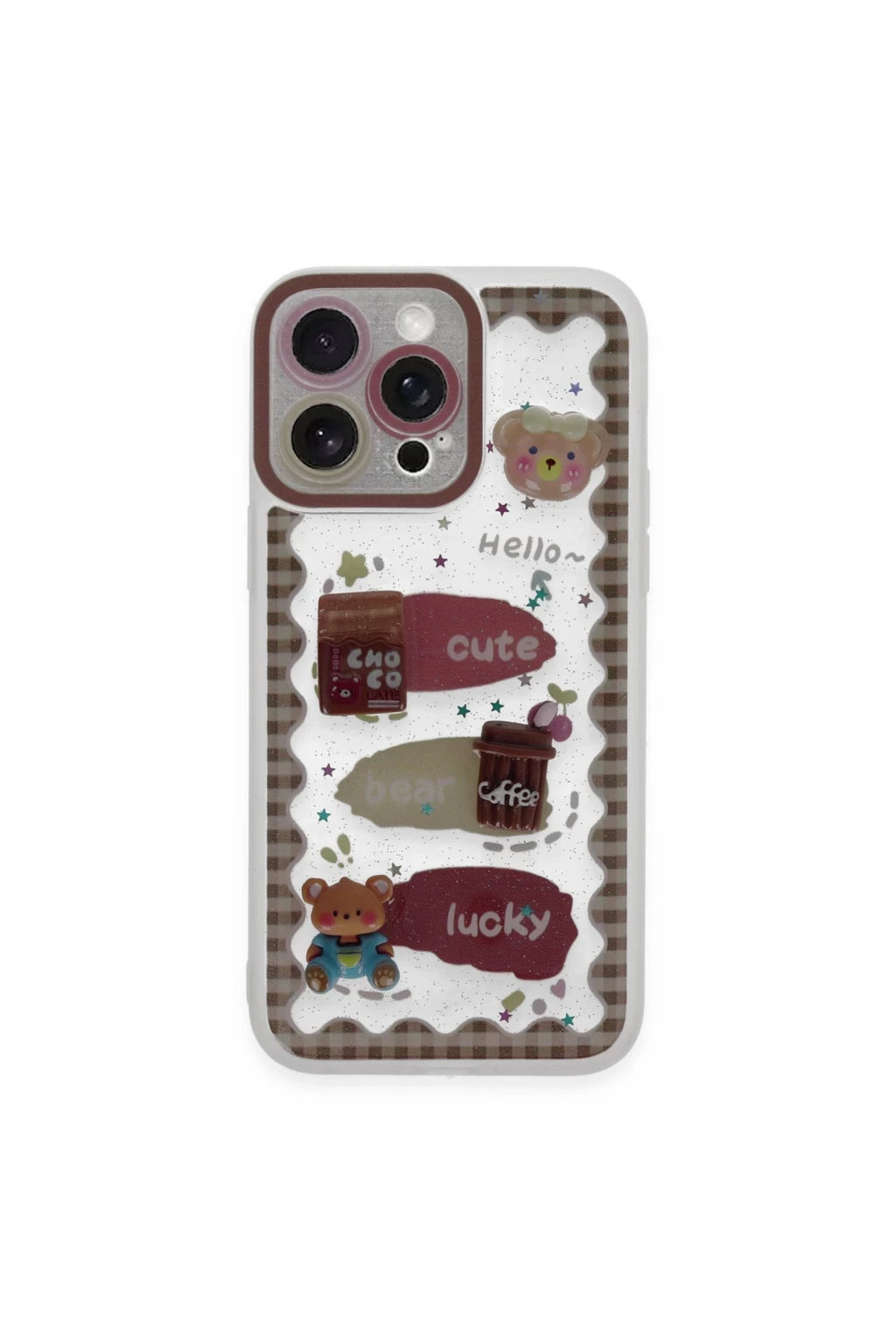 Apple iPhone 14 Pro Max Uyumlu Kılıf Sweet Desenli Silikon Kapak - Şeffaf