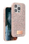 Onegif Apple iPhone 14 Pro Uyumlu Bright Simli Kapak - Pembe