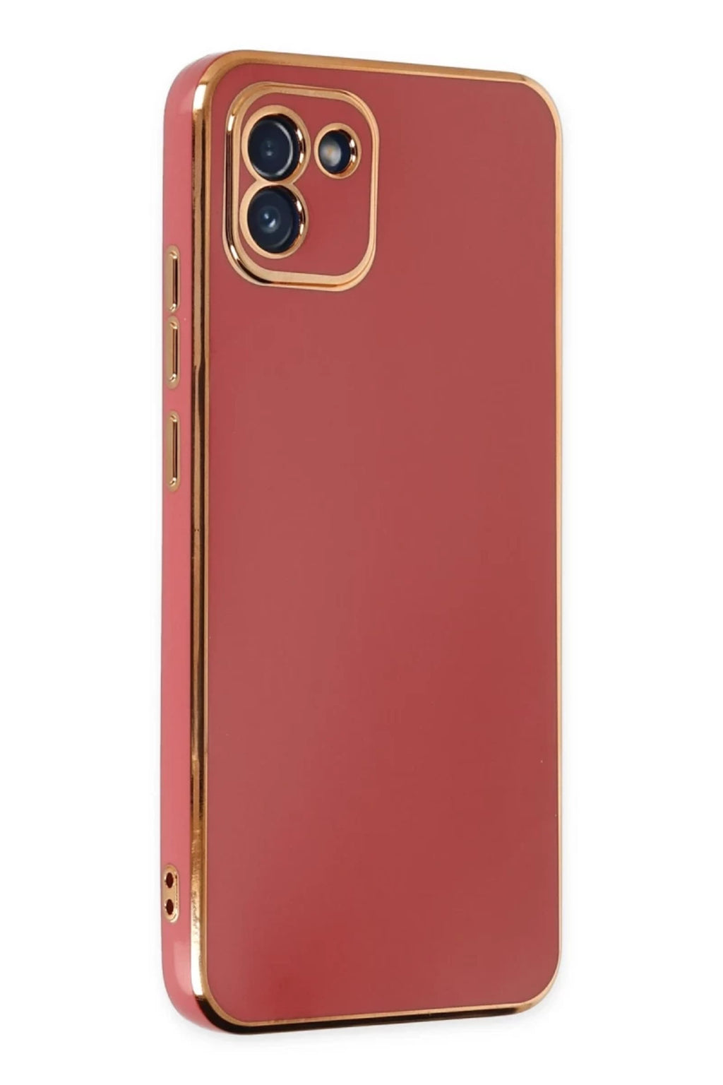 Samsung Galaxy A03 Uyumlu Kılıf Volet Silikon - Kırmızı