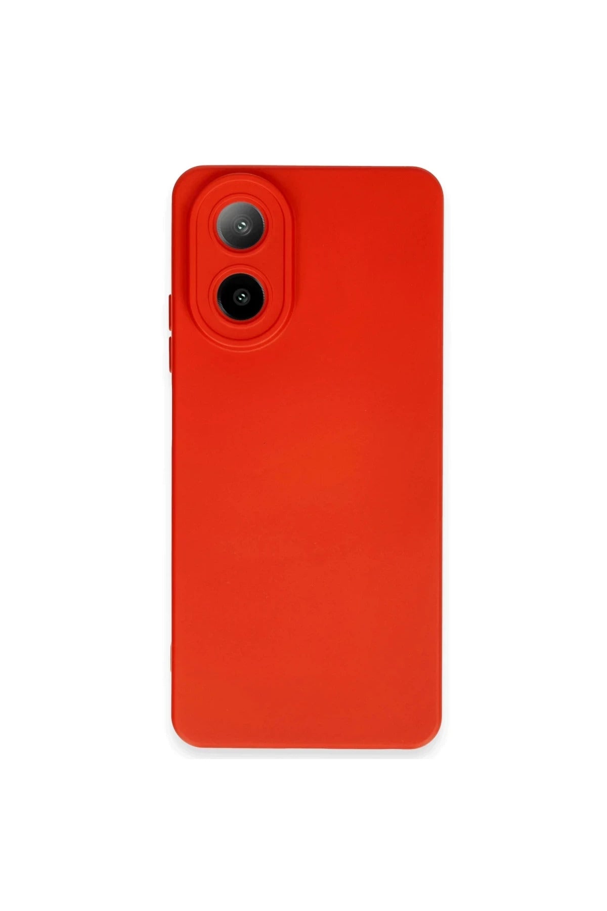 Oppo A38 Uyumlu Kılıf Nano içi Kadife Silikon - Kırmızı