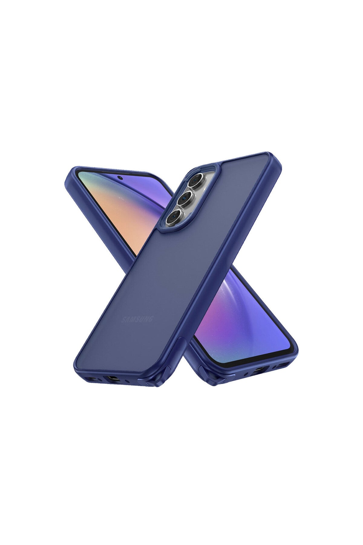 Samsung Galaxy A05S Uyumlu Kılıf Elegant Kapak - Lacivert