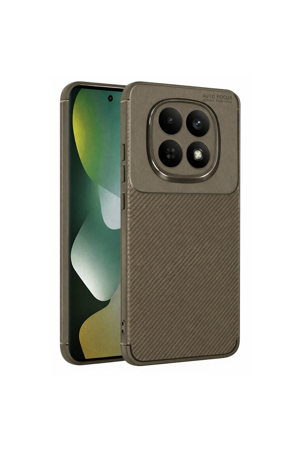 Xiaomi Redmi Note 15 4G Uyumlu Auto Focus Karbon Kapak - Kahverengi