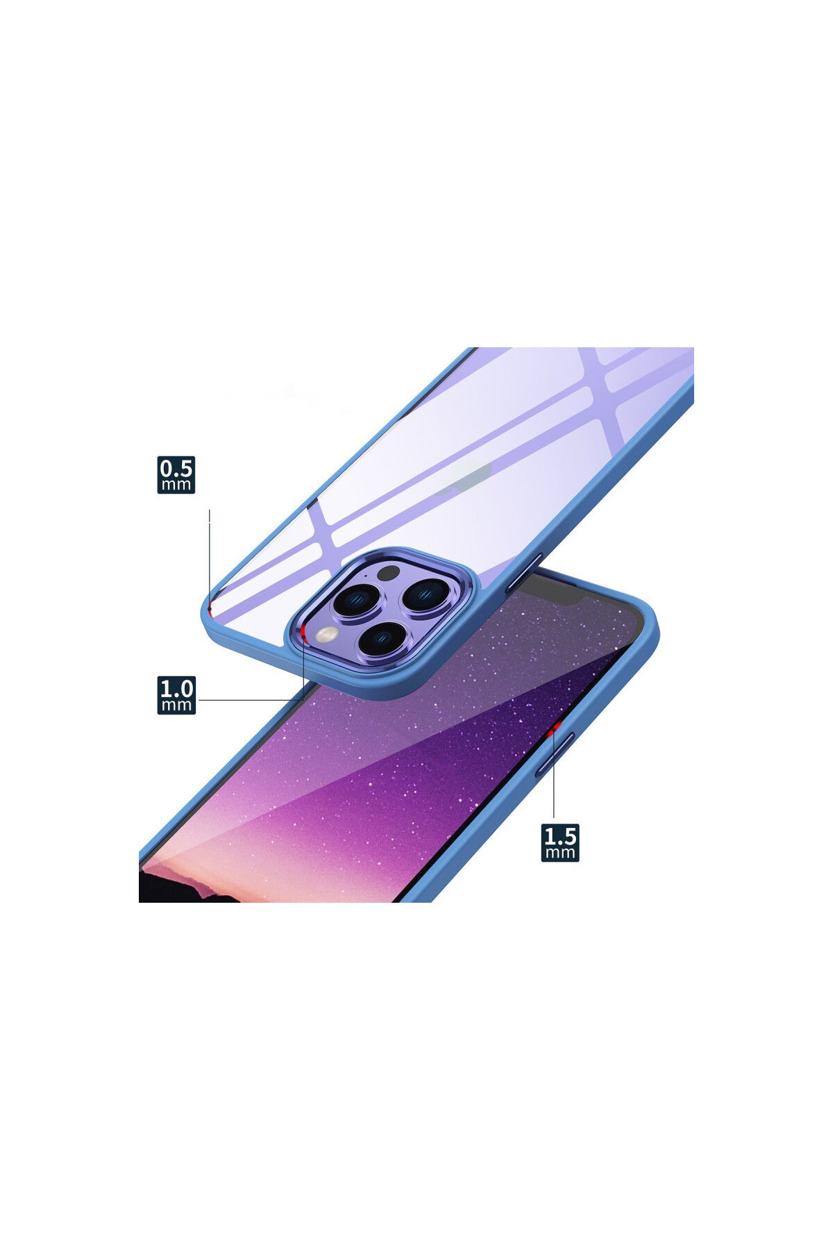 Apple iPhone 14 Pro Uyumlu Kılıf Power Silikon - Lila