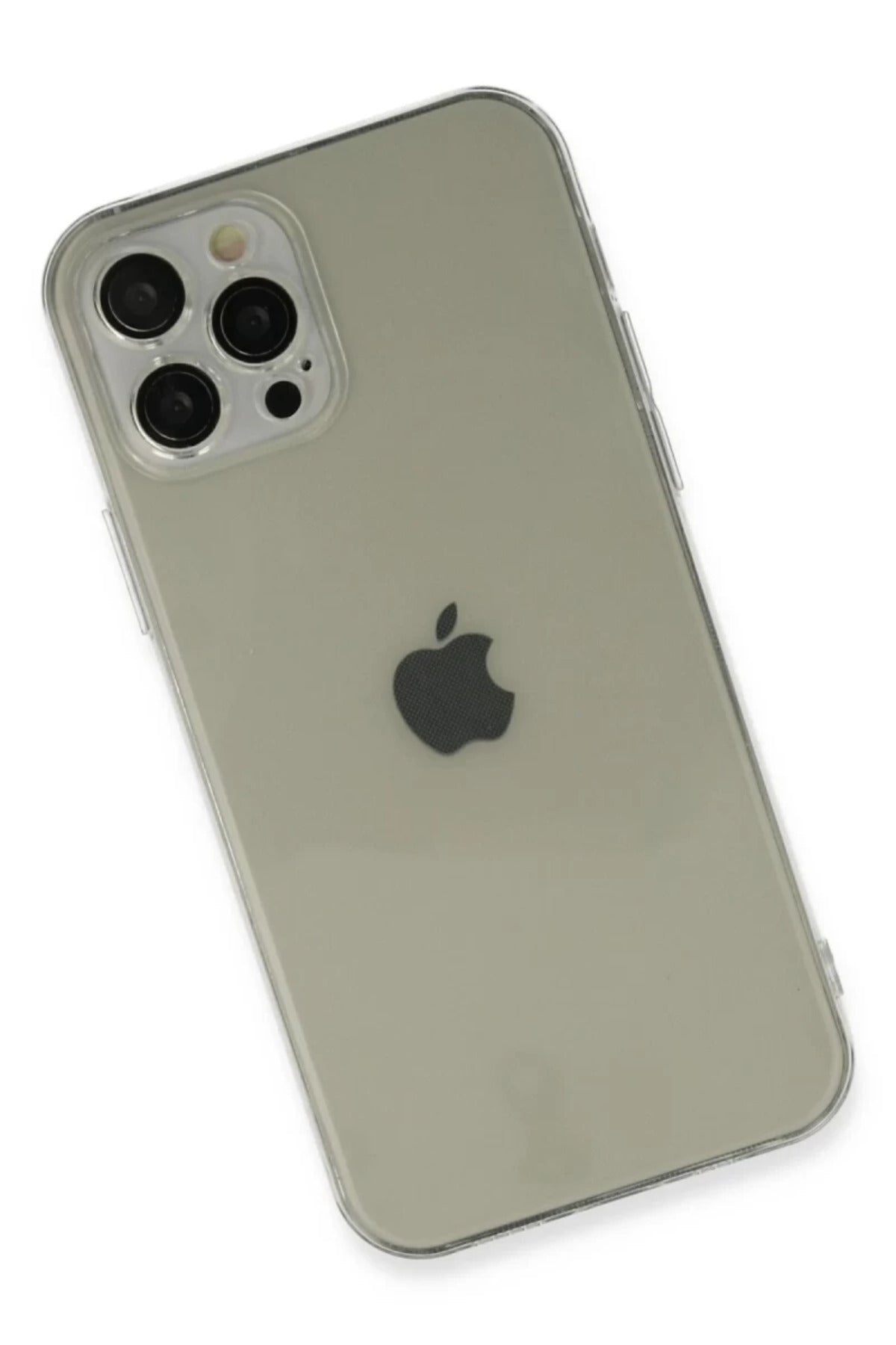 Apple iPhone 12 Pro Max Uyumlu Kılıf Fly Lens Silikon - Şeffaf