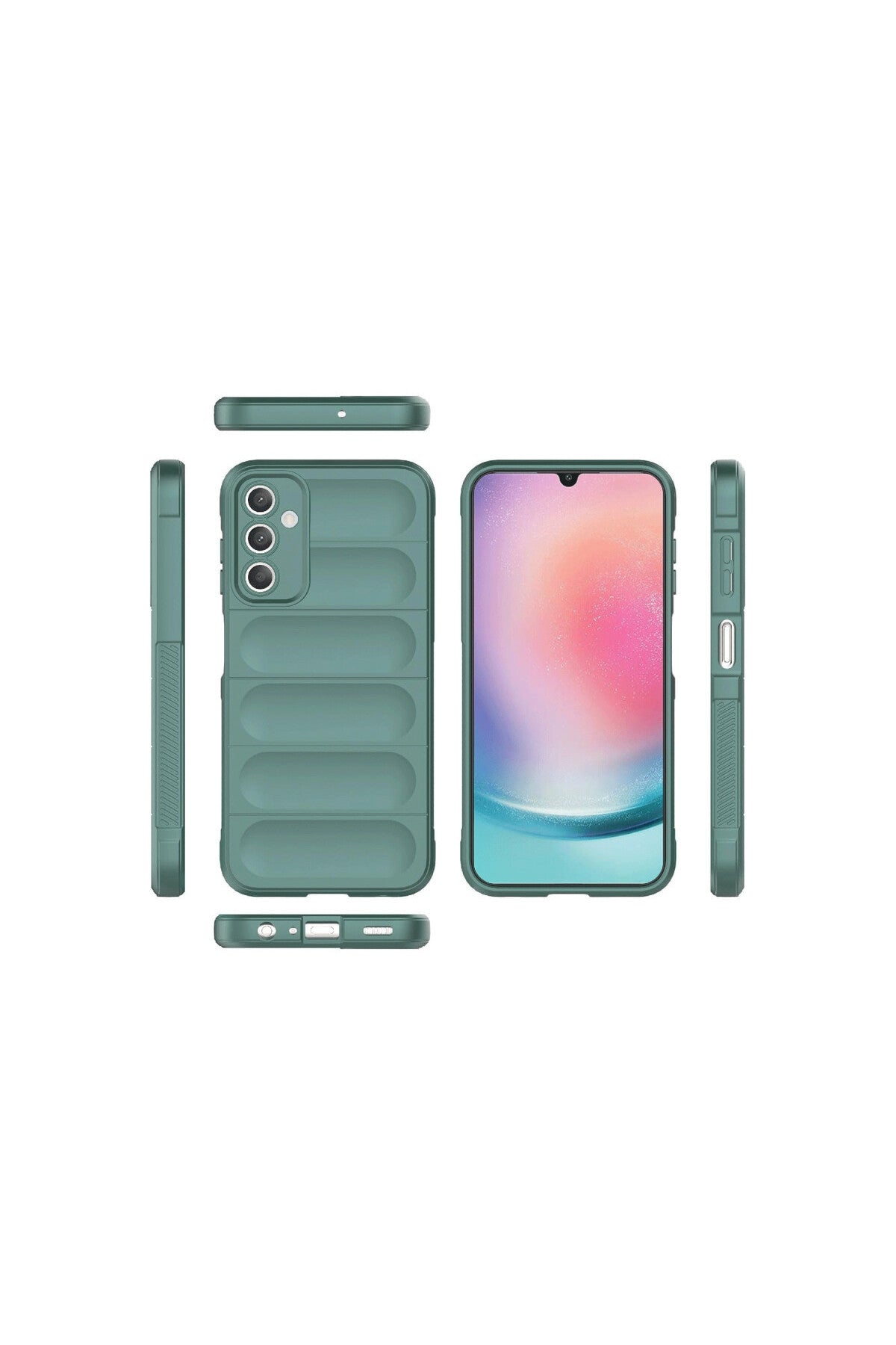 Samsung A36 Kılıf Optimum Silikon - Koyu Yeşil