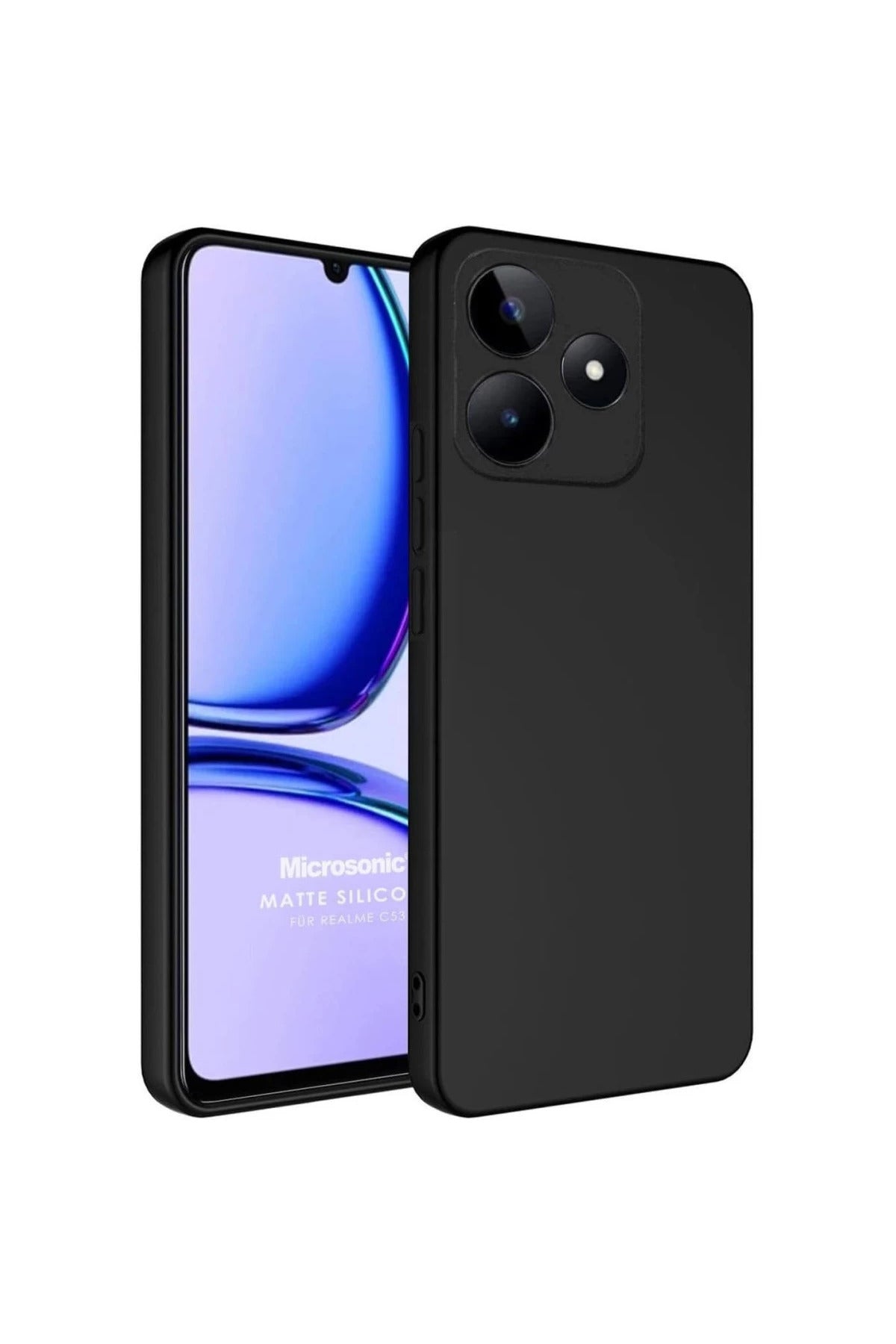 Realme C61 Uyumlu Kılıf First Silikon - Siyah