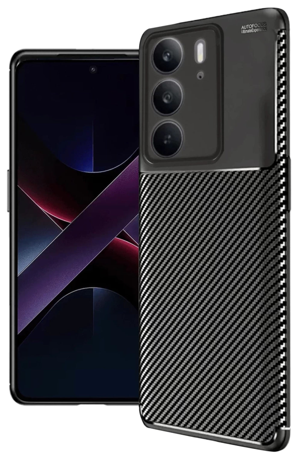 Realme C75 4G Uyumlu Auto Focus Karbon Kapak - Siyah