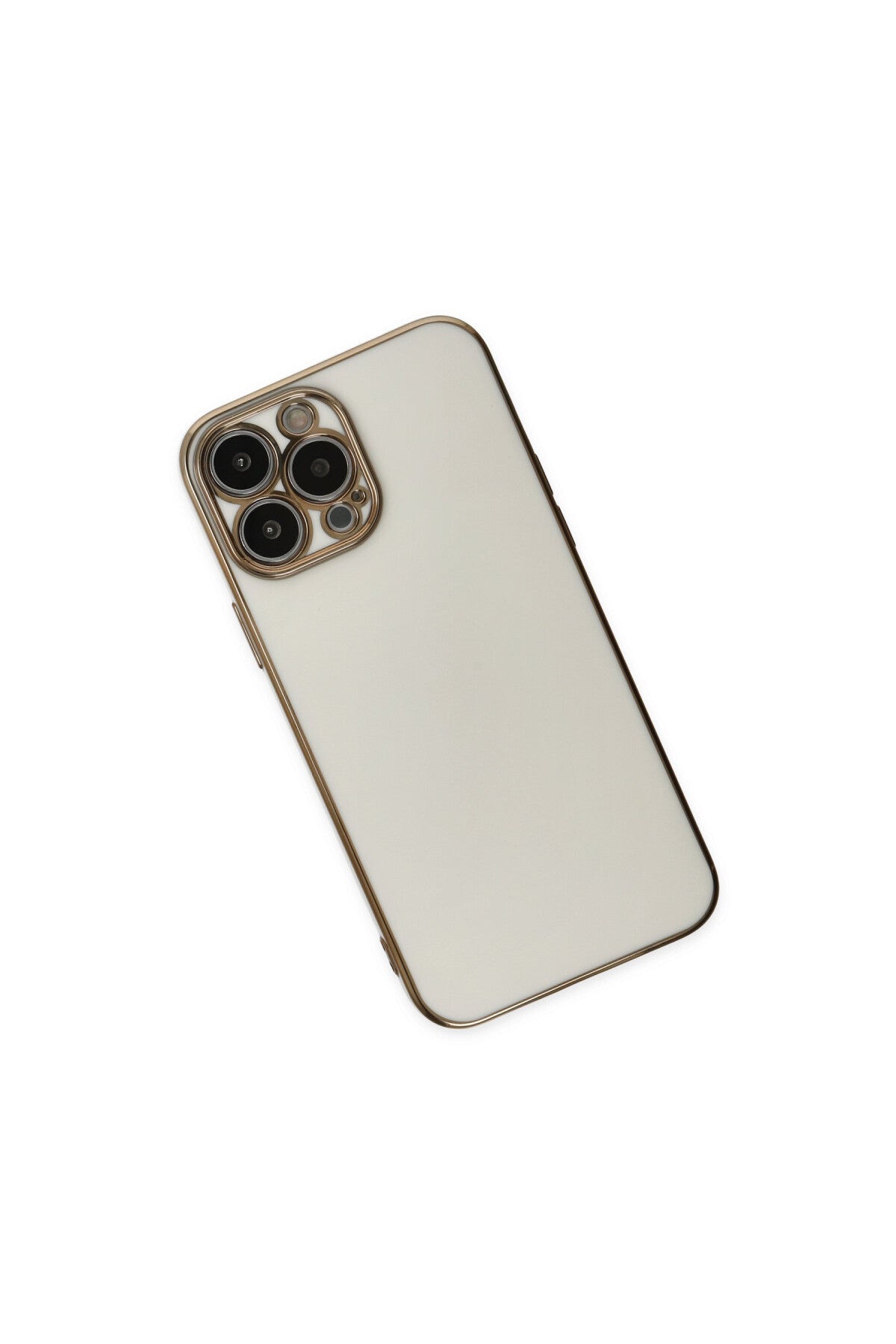Apple iPhone 14 Pro Uyumlu Kılıf Volet Silikon - Beyaz
