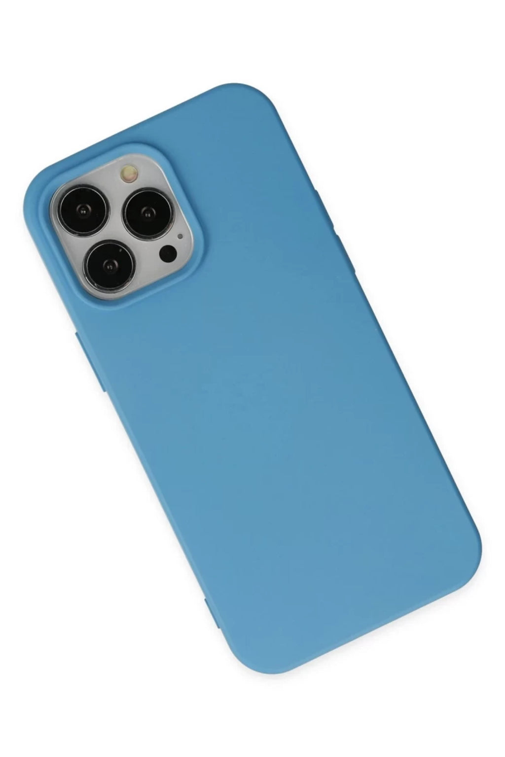 Apple iPhone 14 Pro Max Uyumlu Kılıf Nano içi Kadife Silikon - Mavi