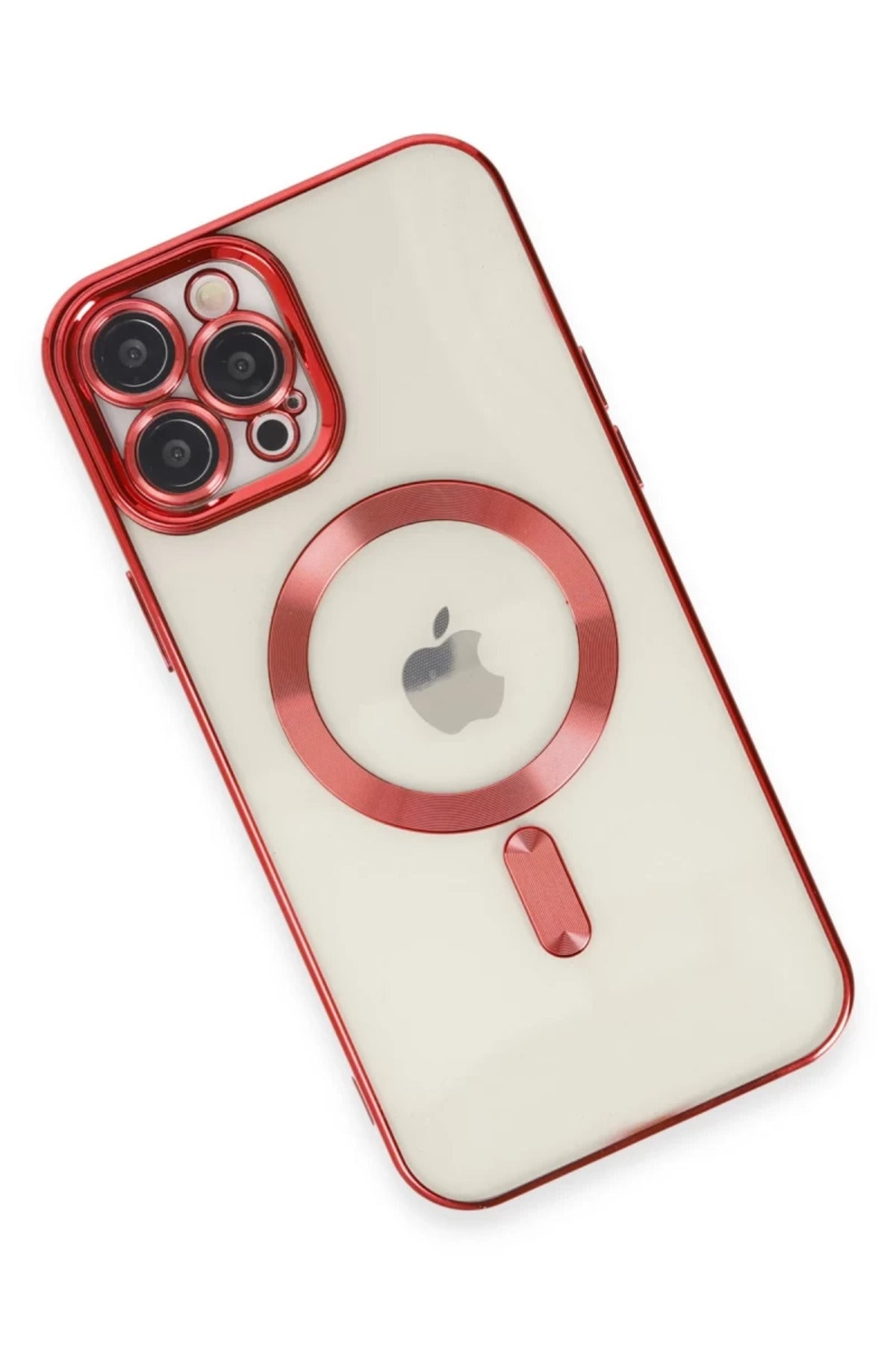 Apple iPhone 12 Pro Max Uyumlu Kılıf Kross Magneticsafe Kapak - Kırmızı