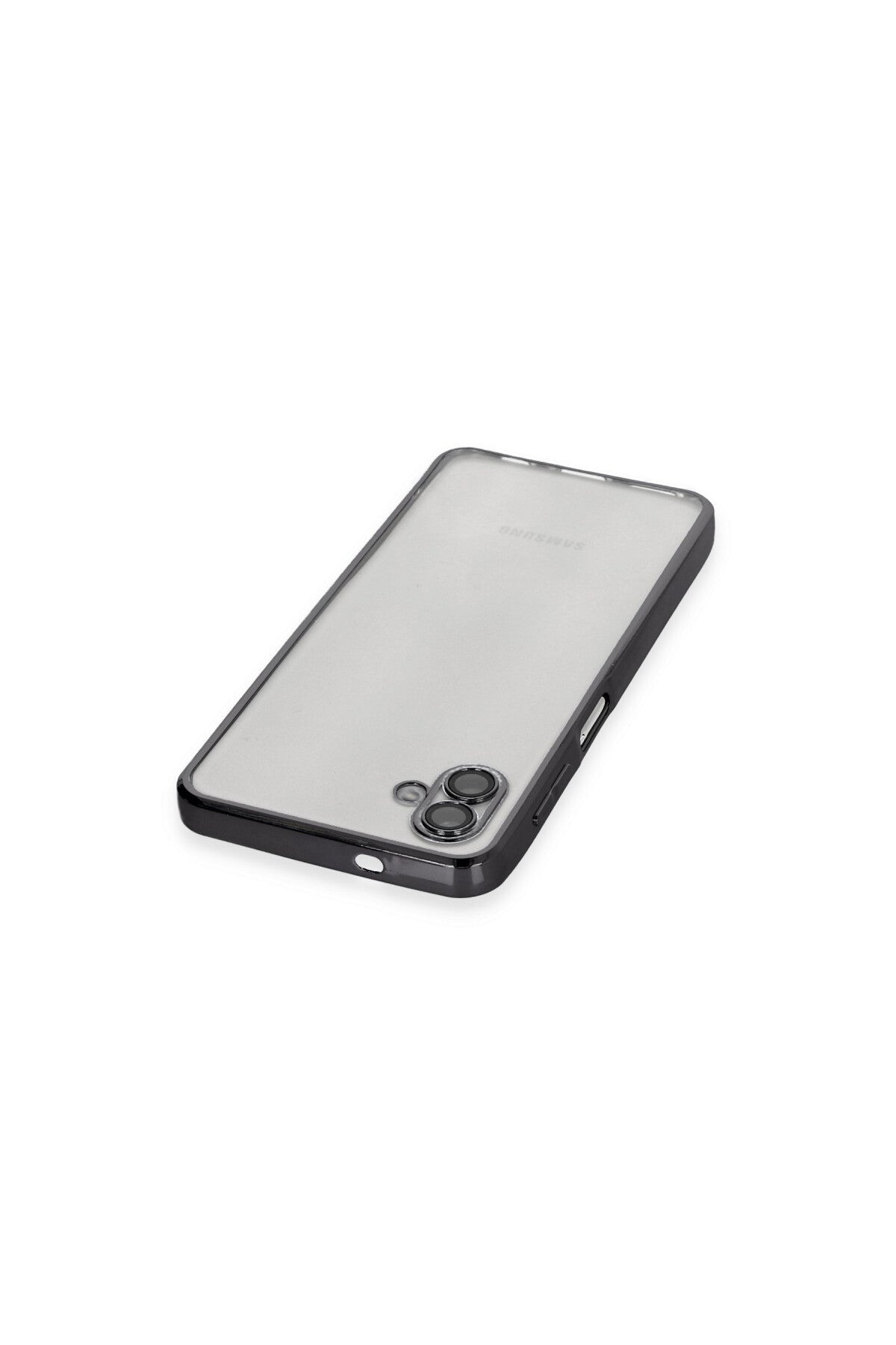 Samsung Galaxy A04 Uyumlu Kılıf Lensli Silikon - Siyah