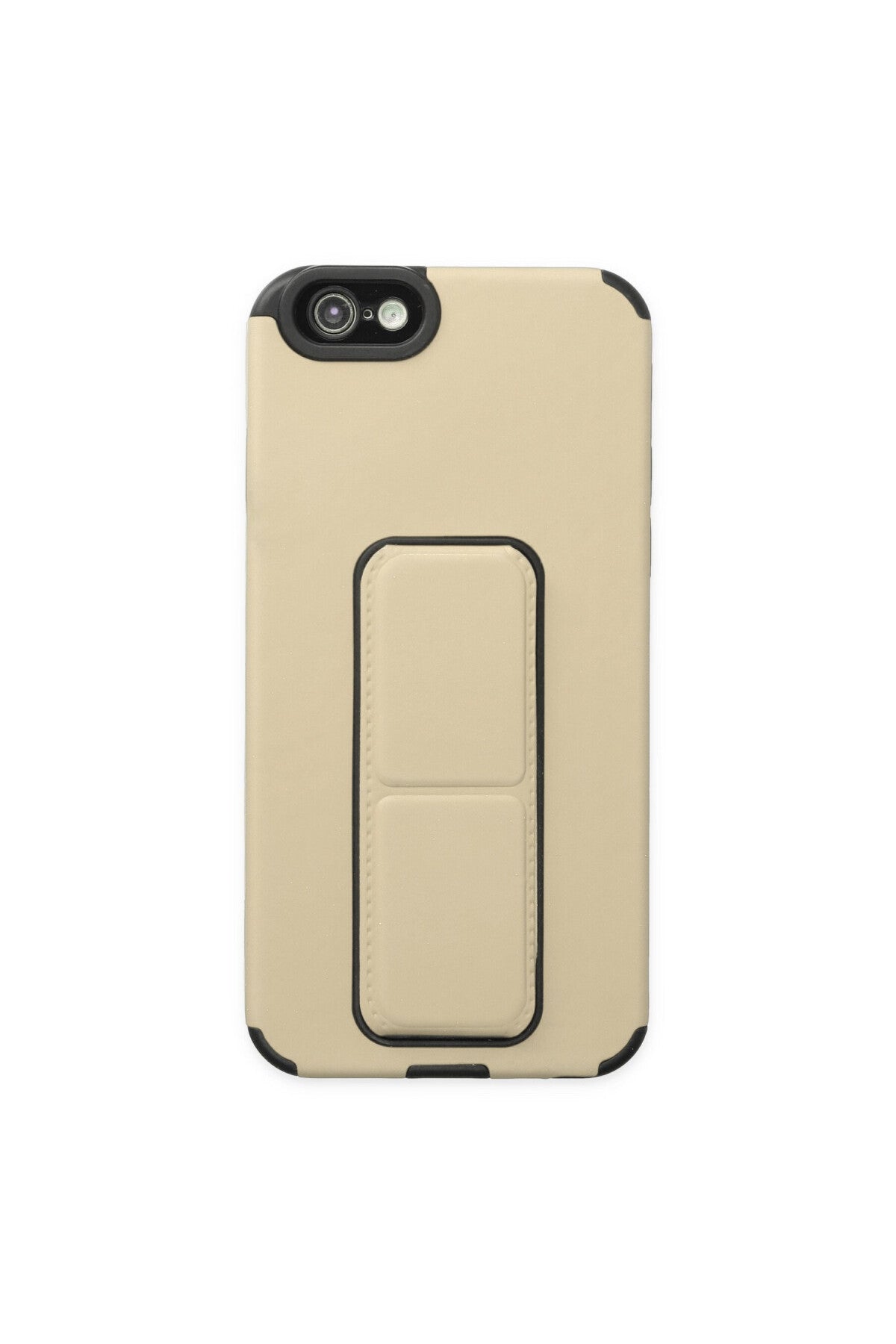 Apple iPhone 6 Uyumlu Kılıf Mega Standlı Silikon - Gold