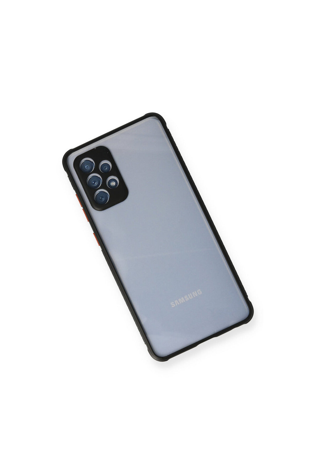 Samsung Galaxy A72 Uyumlu Kılıf Miami Şeffaf Silikon - Siyah