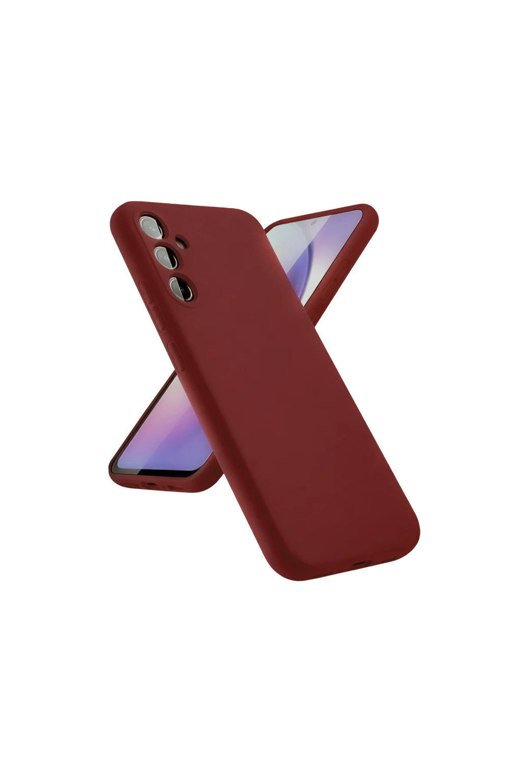Samsung Galaxy A24 4G Uyumlu Kılıf First Silikon - Bordo