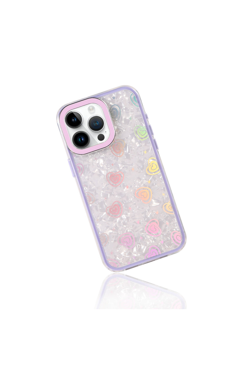 Apple iPhone 16 Pro Uyumlu Lumi Desenli Kapak - Mor
