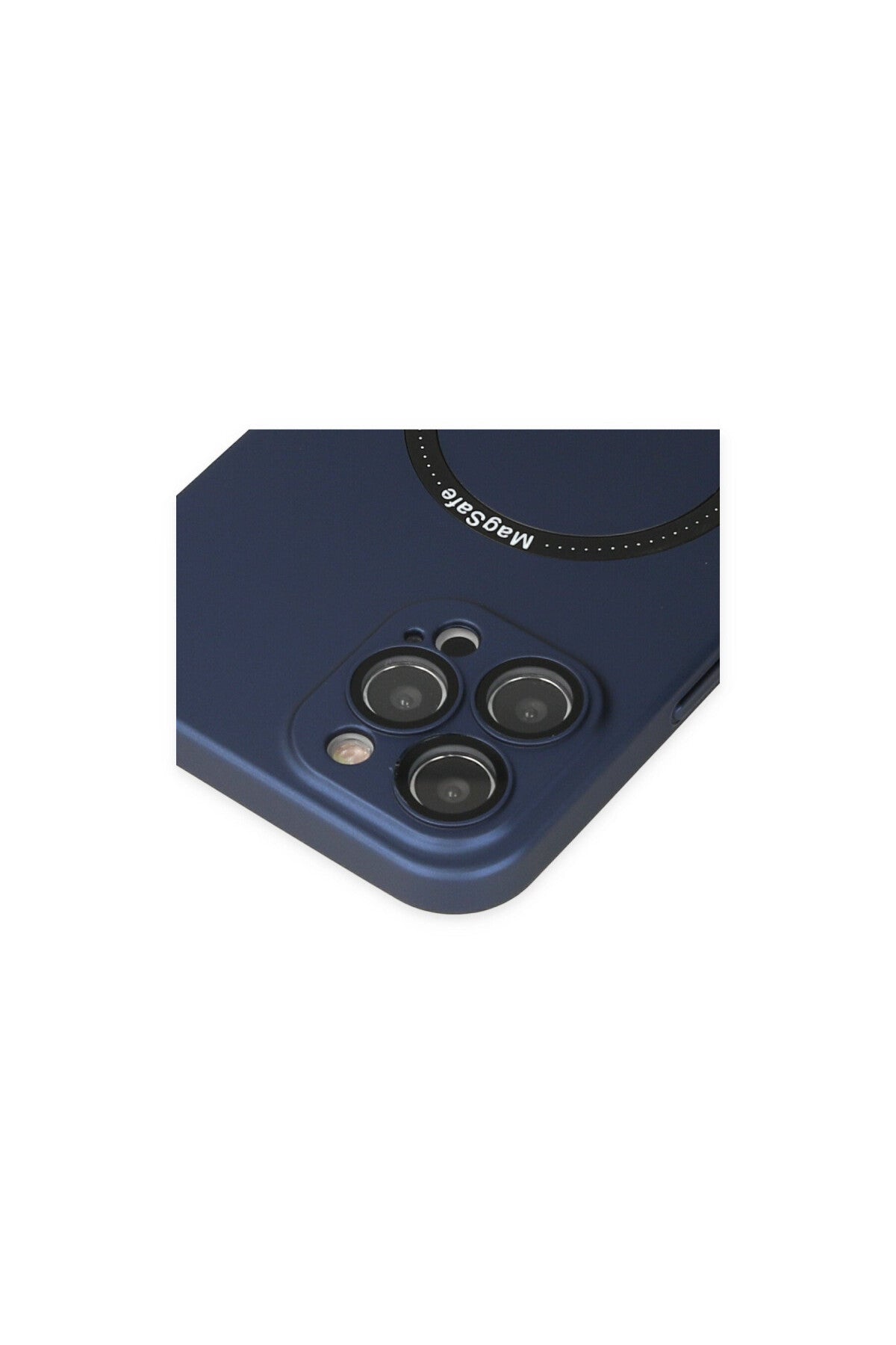 Apple iPhone 12 Pro Uyumlu Kılıf Jack Magneticsafe Lens Silikon - Lacivert