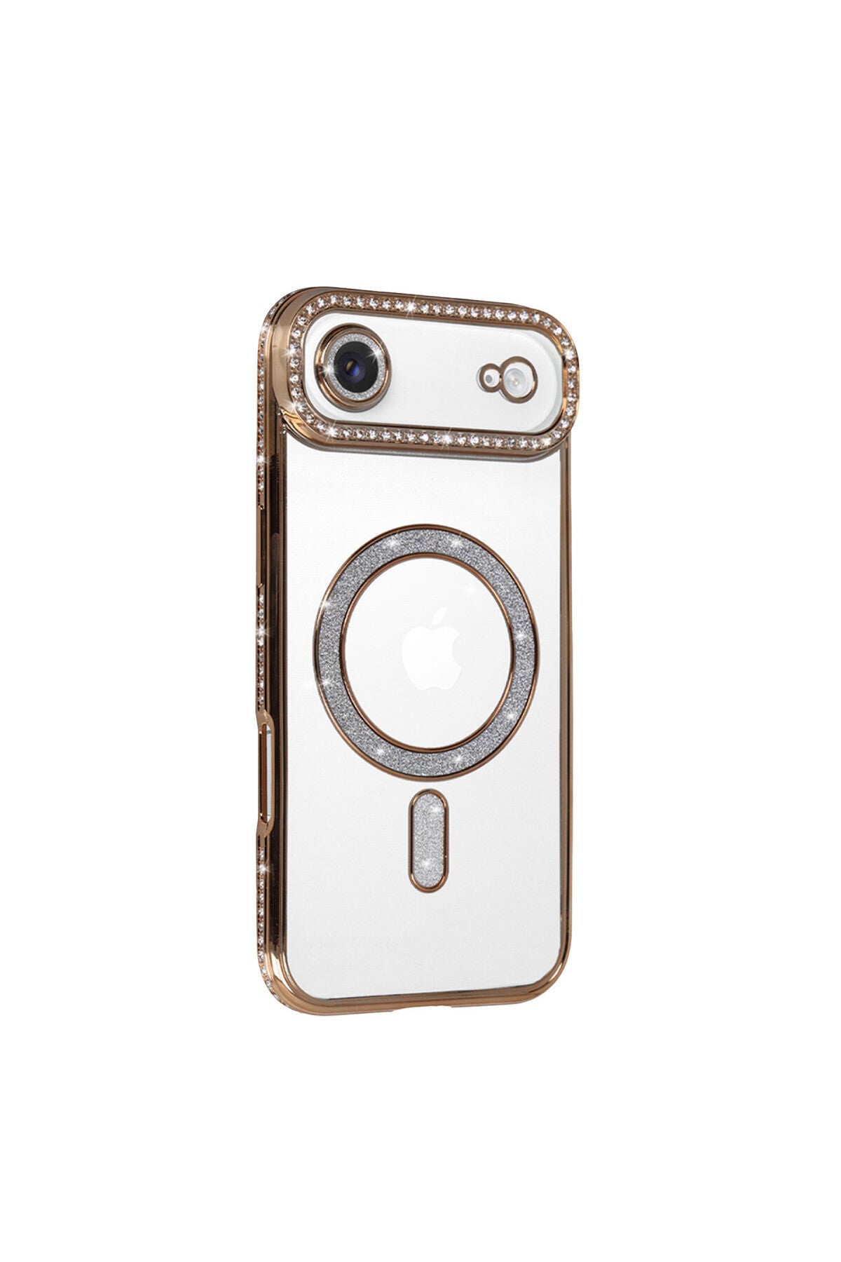 Apple iPhone 17 Air Uyumlu Joke Simli Magneticsafe Kılıf - Gold