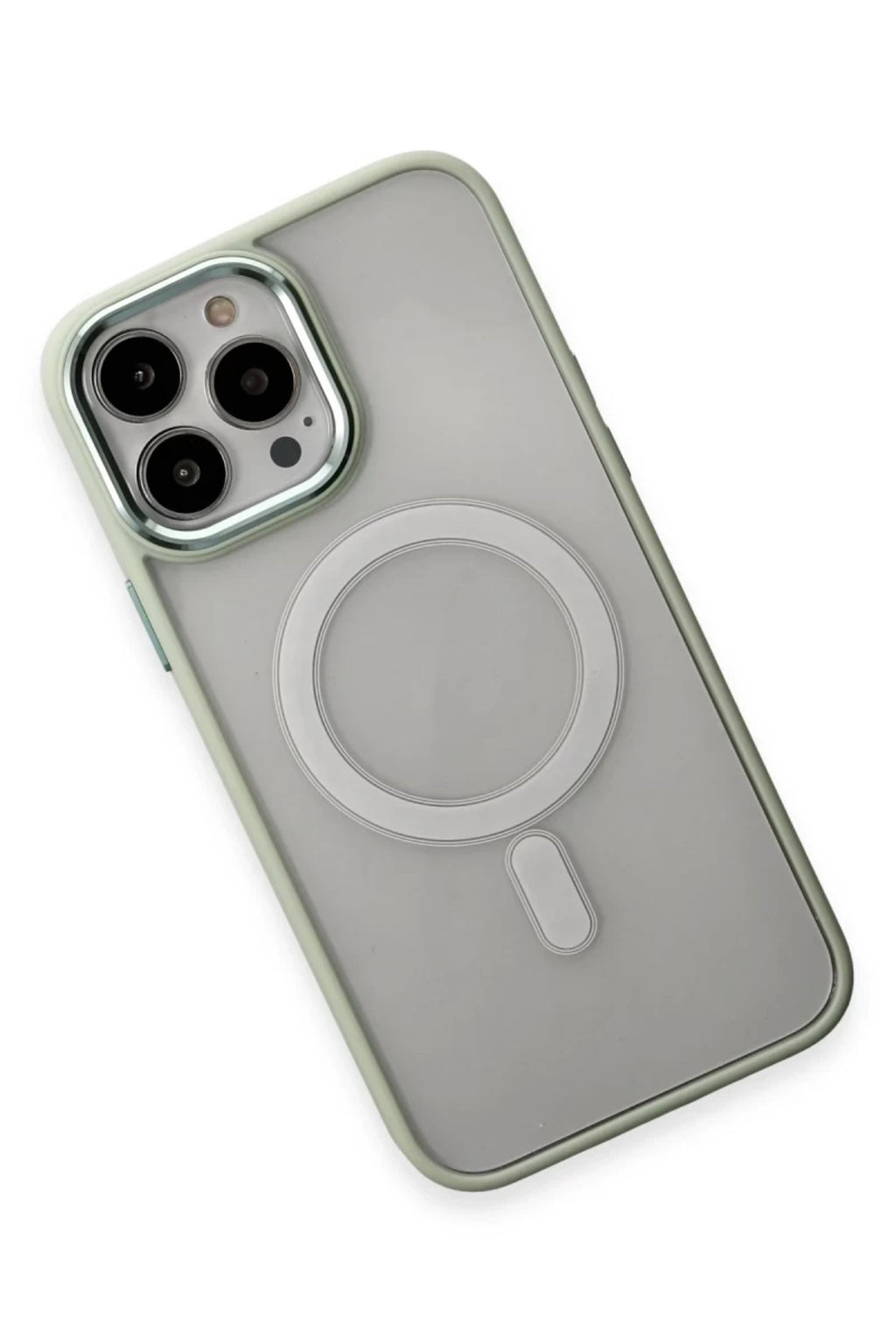 Apple iPhone 15 Pro Max Uyumlu Kılıf Room Magneticsafe Silikon - Su Yeşili