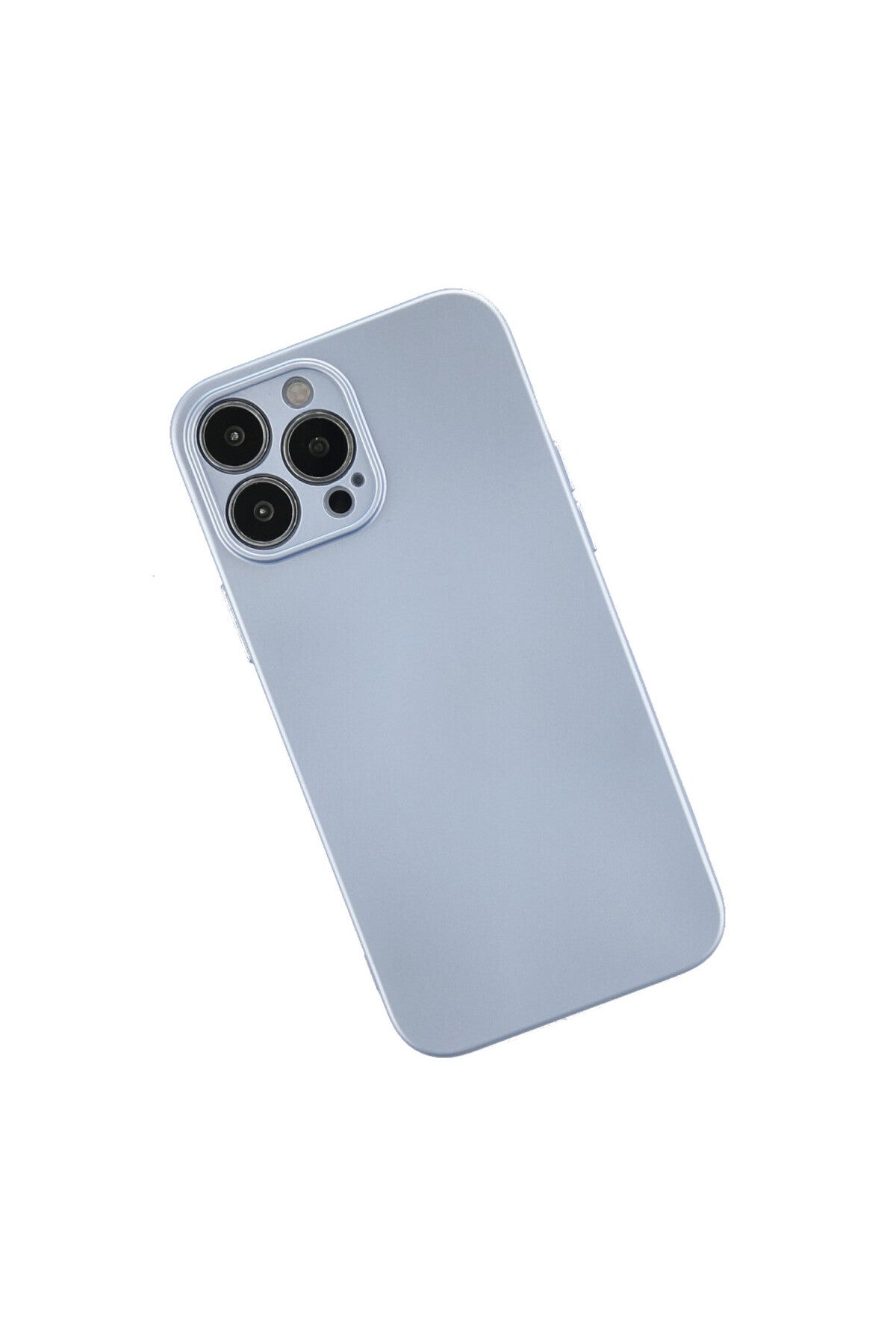 Apple iPhone 13 Pro Uyumlu Kılıf Nano içi Kadife Silikon - Sky Blue