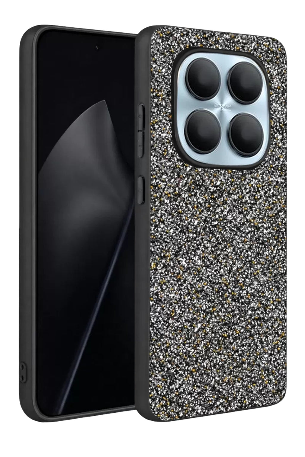 Onegif Xiaomi Redmi Note 15 Pro 5G Uyumlu Bright Simli Kapak - Gold