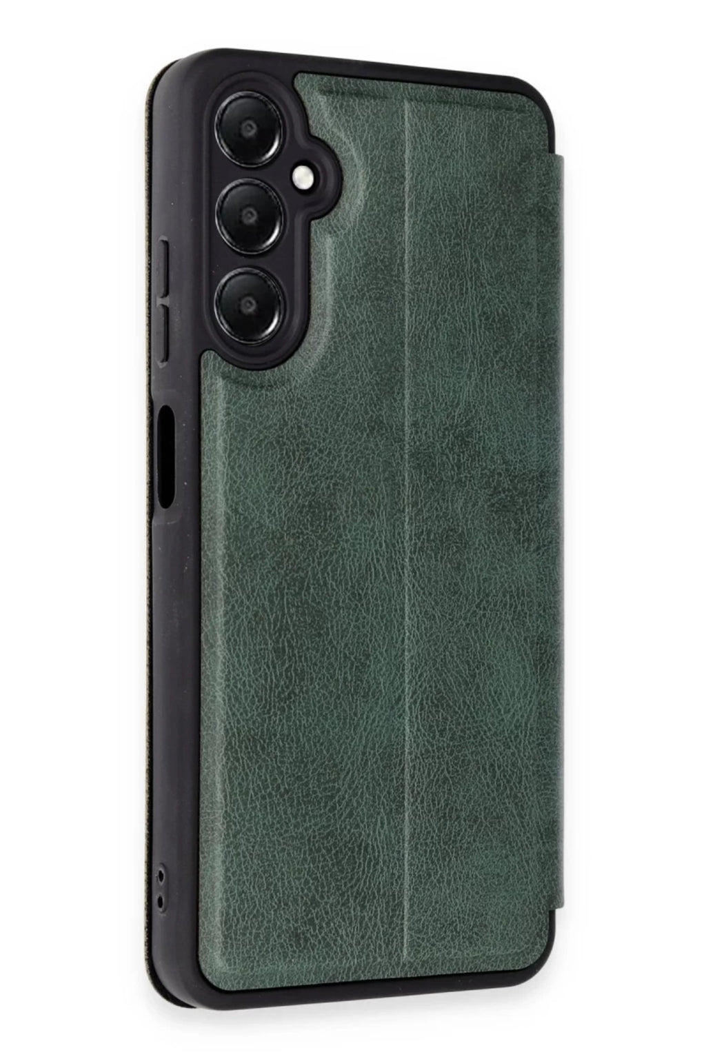 Samsung Galaxy A15 4G Uyumlu Kılıf Flip Cover - Koyu Yeşil