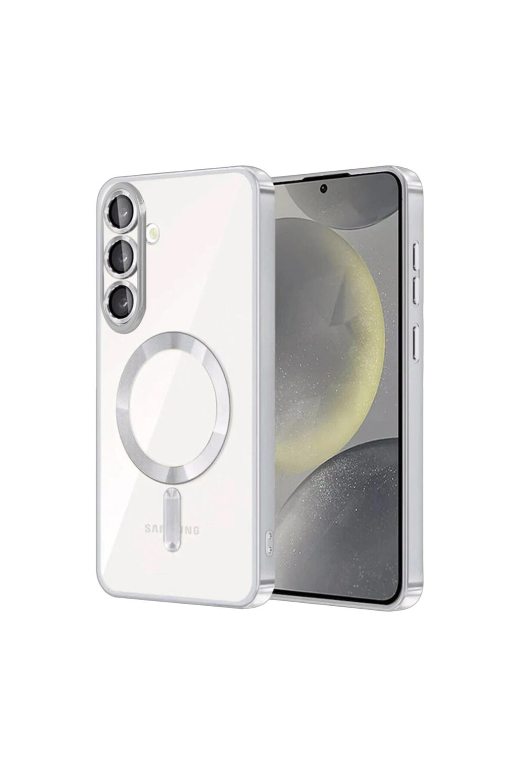 Samsung Galaxy A57 5G Uyumlu Kross Magneticsafe Kapak - Gümüş