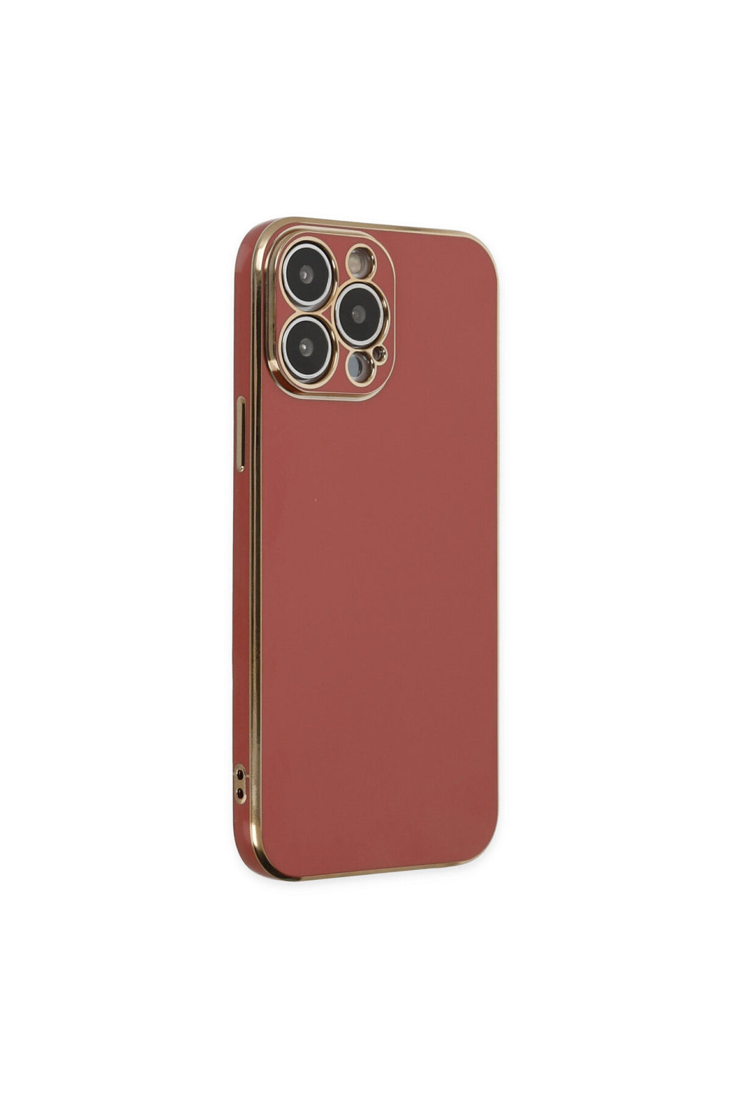 Apple iPhone 15 Pro Max Uyumlu Kılıf Volet Silikon - Kırmızı