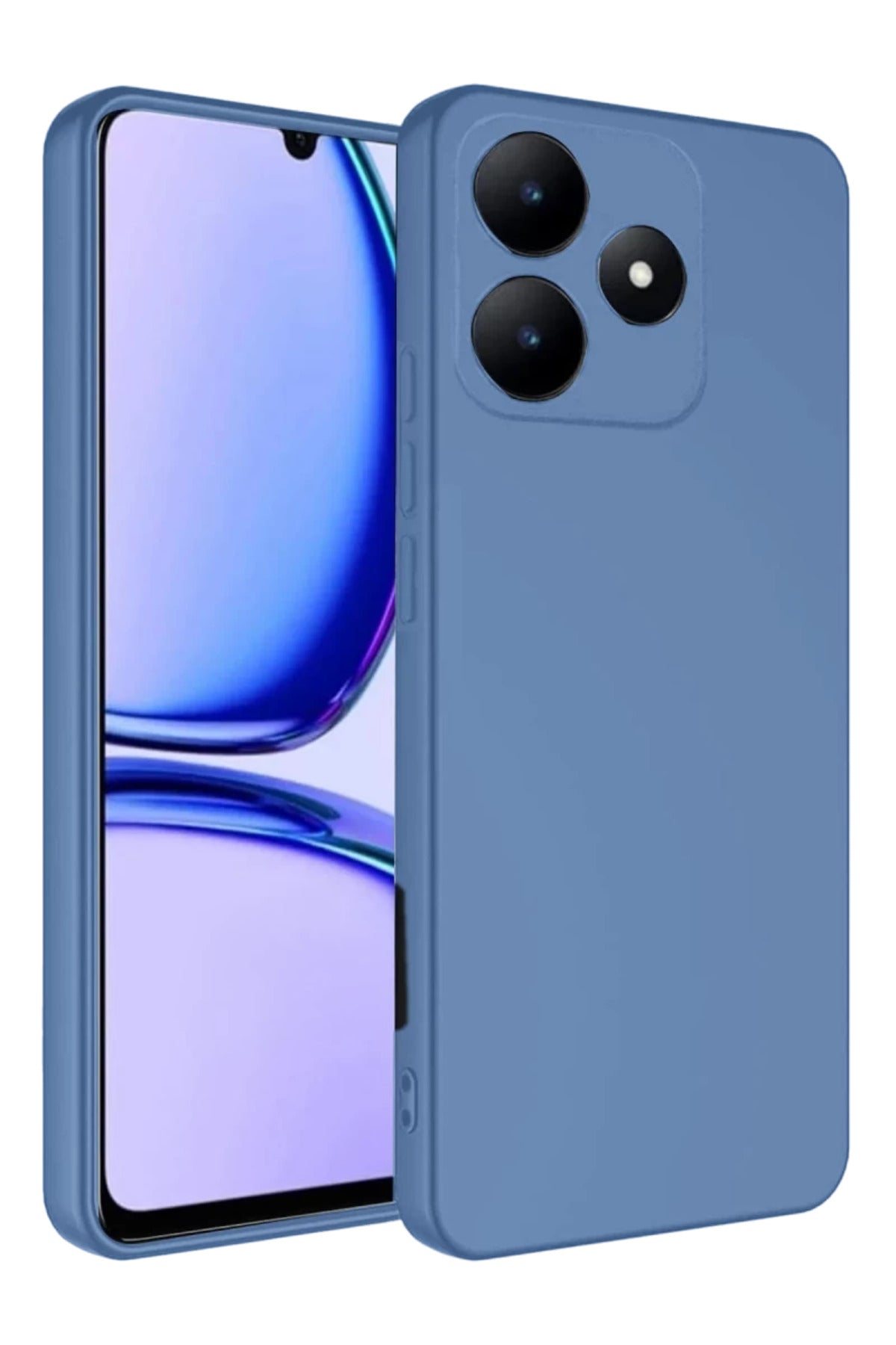 Realme C61 Uyumlu Kılıf First Silikon - Mavi