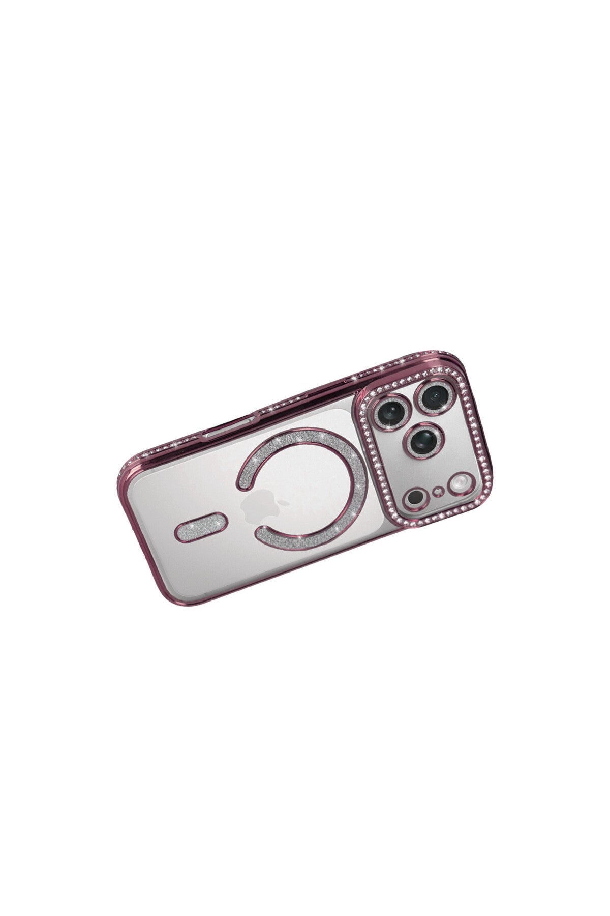 Apple iPhone 17 Pro Uyumlu Joke Simli Magneticsafe Kılıf - Pembe