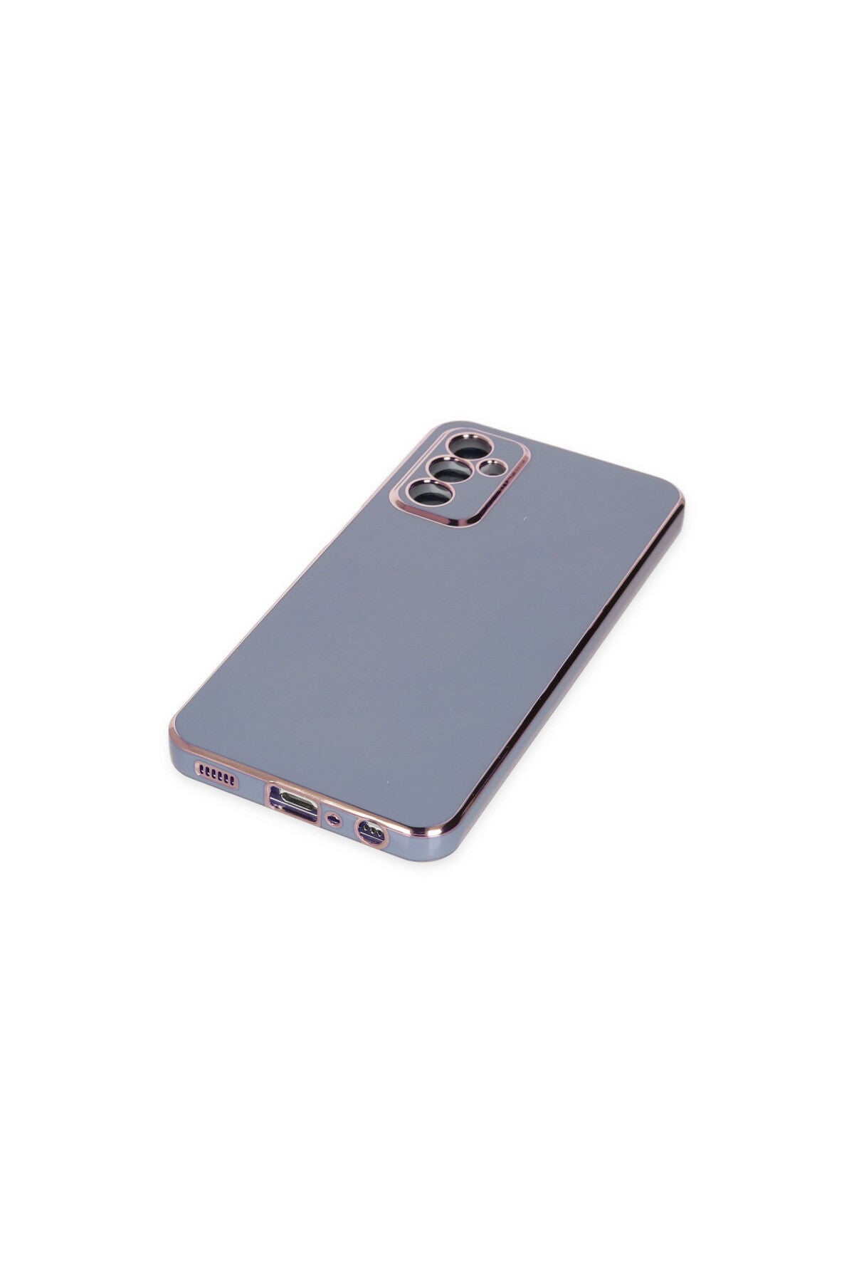 Samsung Galaxy M23 Uyumlu Kılıf Volet Silikon - Mavi