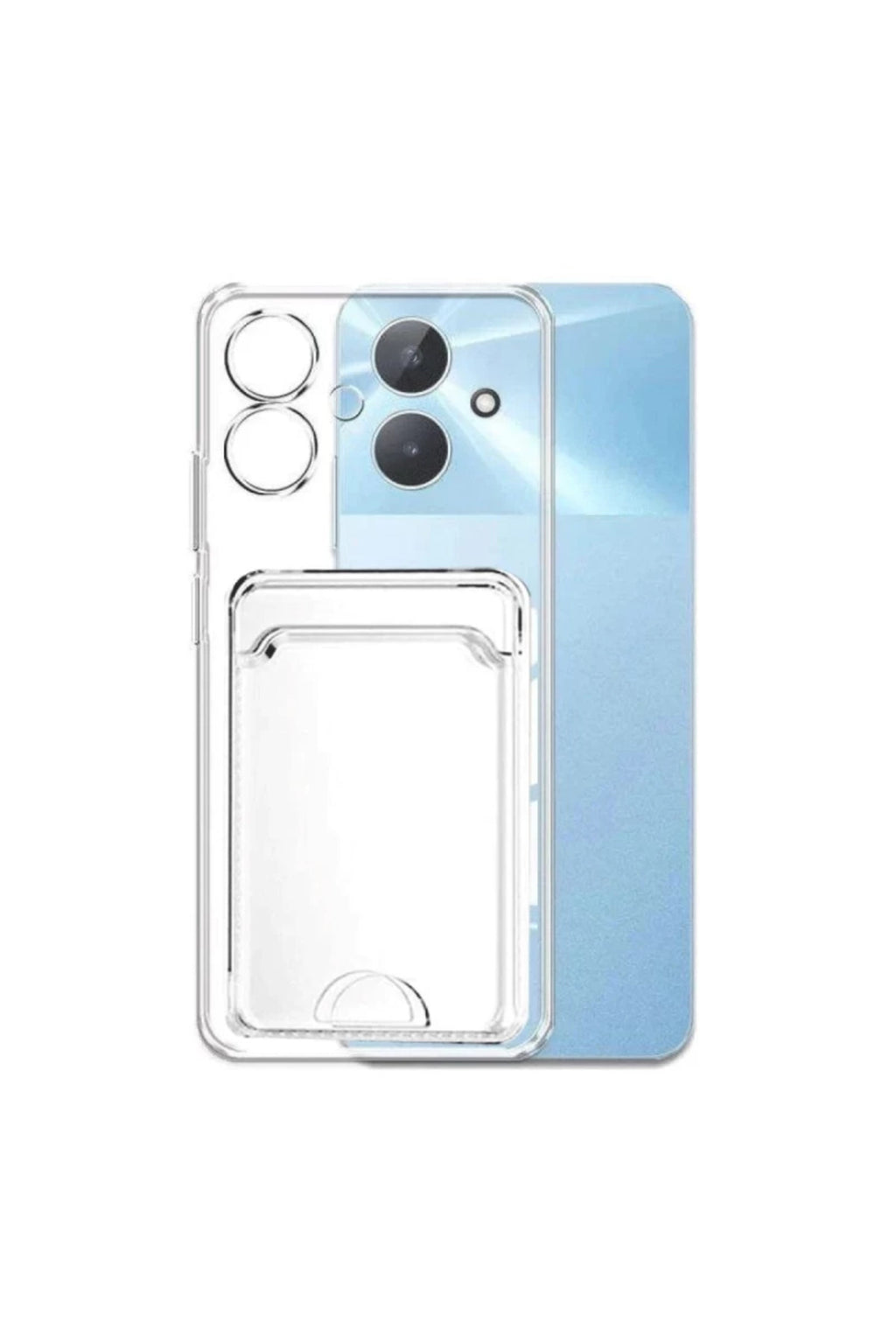 Realme Note 60 Uyumlu Kılıf Kart Şeffaf Silikon - Şeffaf