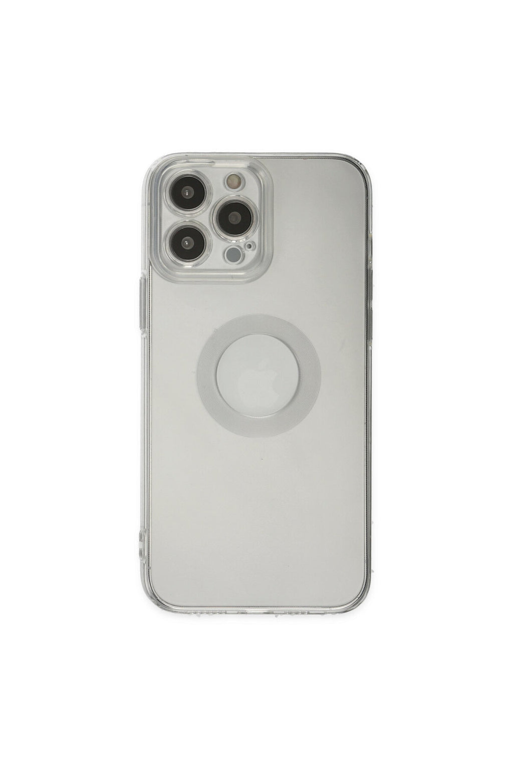 Apple iPhone 13 Pro Max Uyumlu Kılıf Santa Lens Silikon - Şeffaf