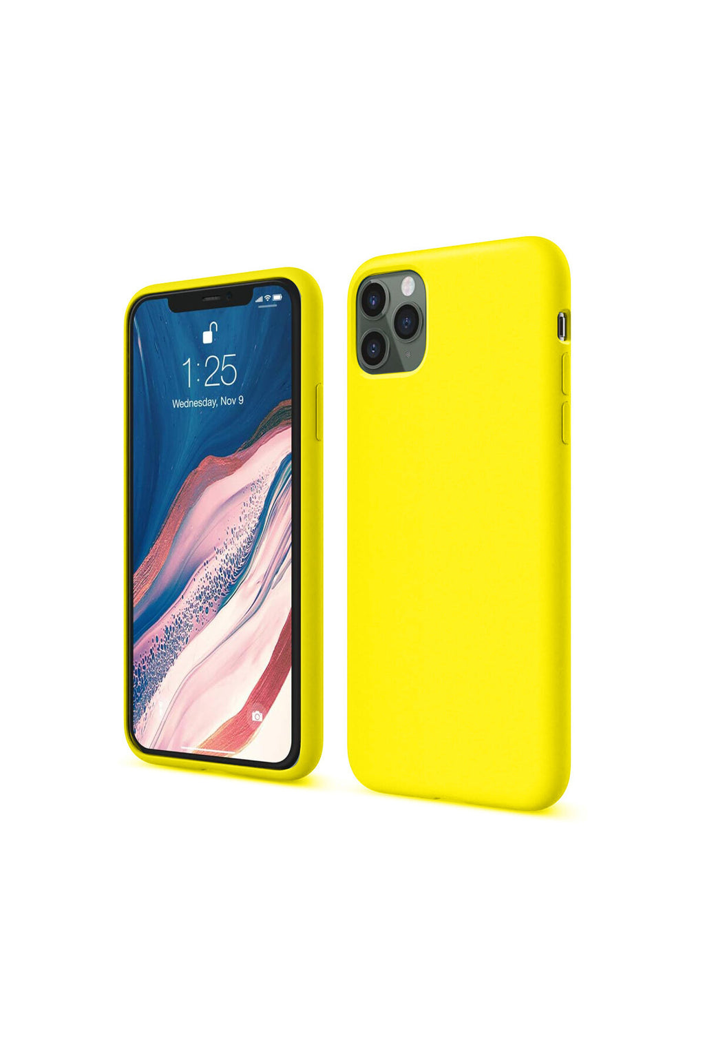 Apple iPhone 11 Pro Uyumlu Kılıf First Silikon - Sarı