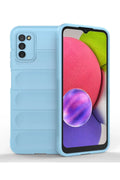 Samsung Galaxy A03S Uyumlu Kılıf Optimum Silikon - Sky Blue