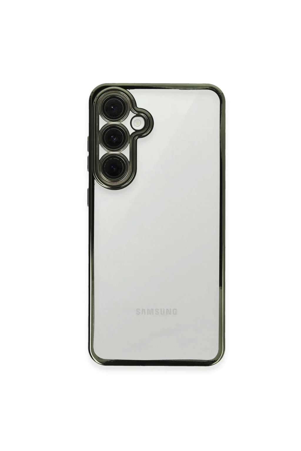 Samsung Galaxy S24 FE Uyumlu Kılıf Lensli Silikon - Yeşil
