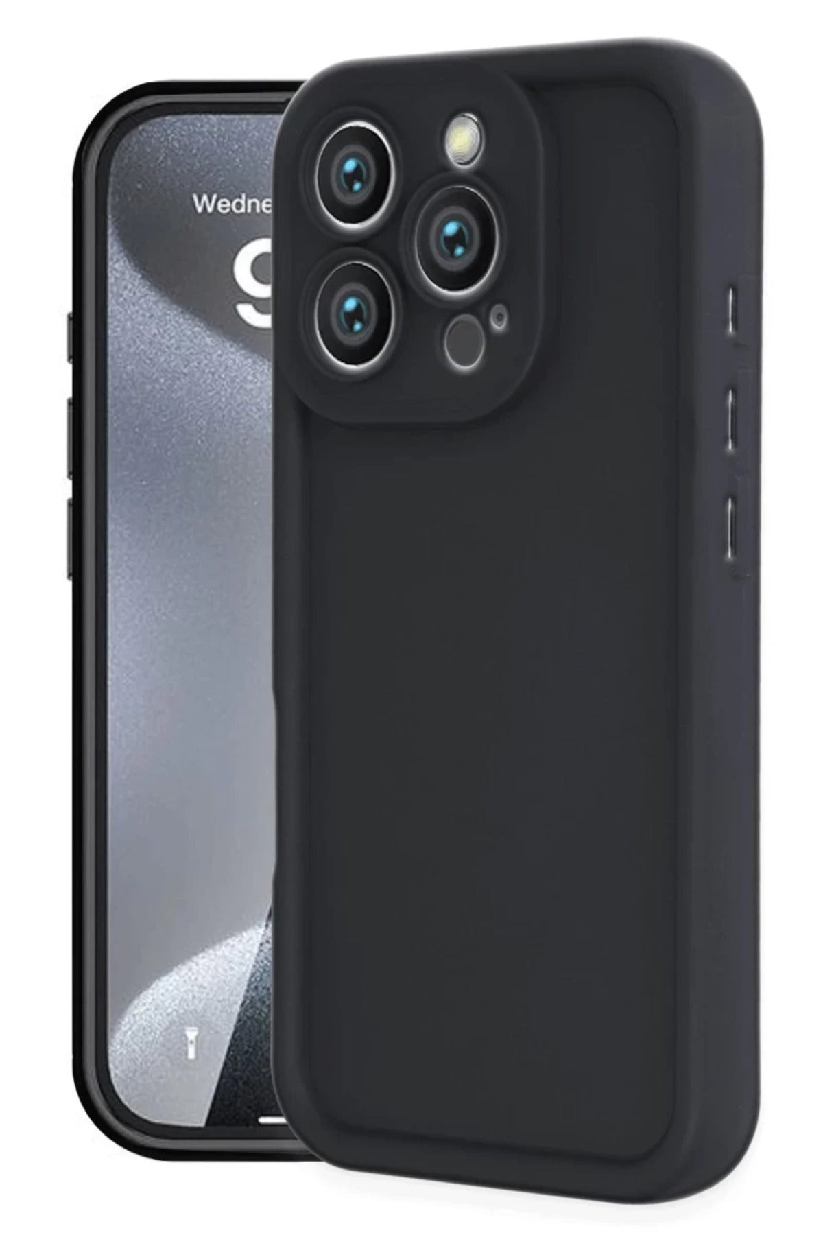 Apple iPhone 16 Pro Max Uyumlu Kılıf Viera Silikon - Siyah