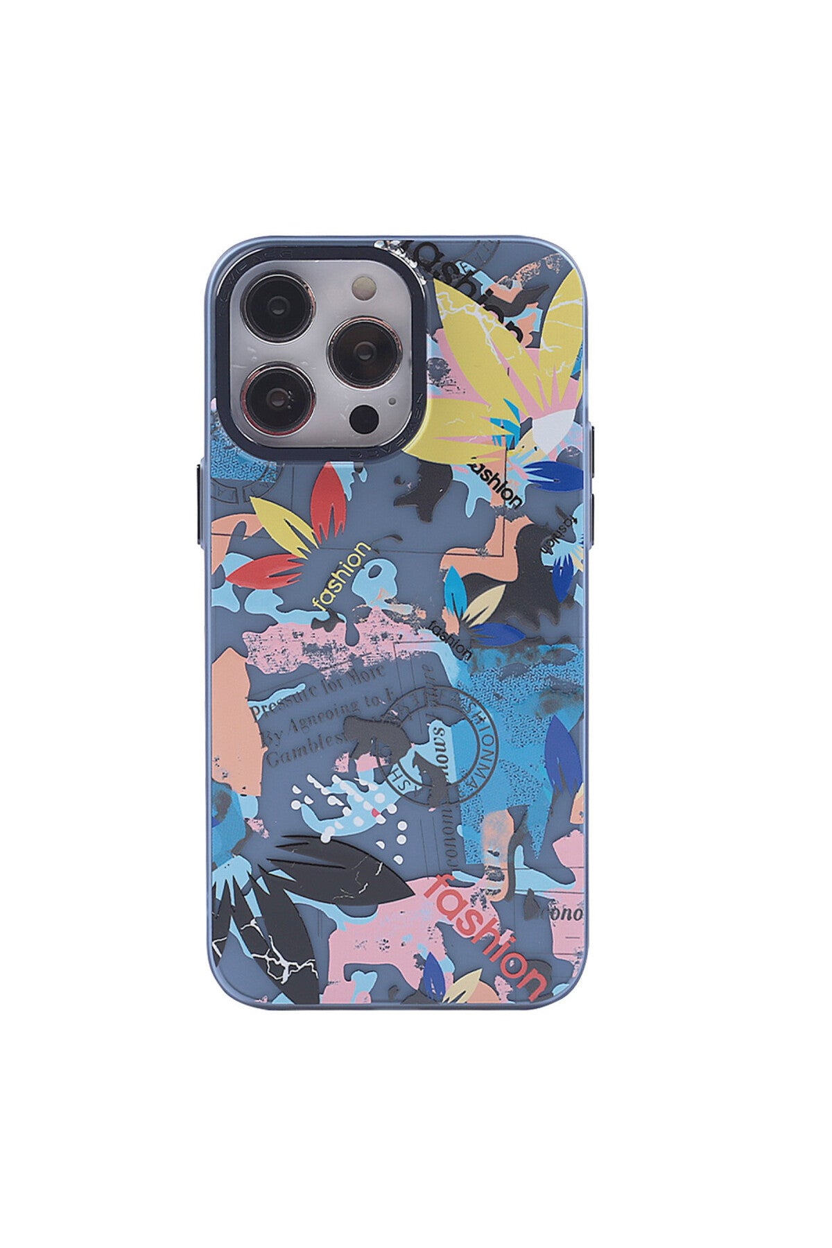 Apple iPhone 14 Pro Uyumlu Kılıf Prada Desenli Kapak - Prada Pembe - 1