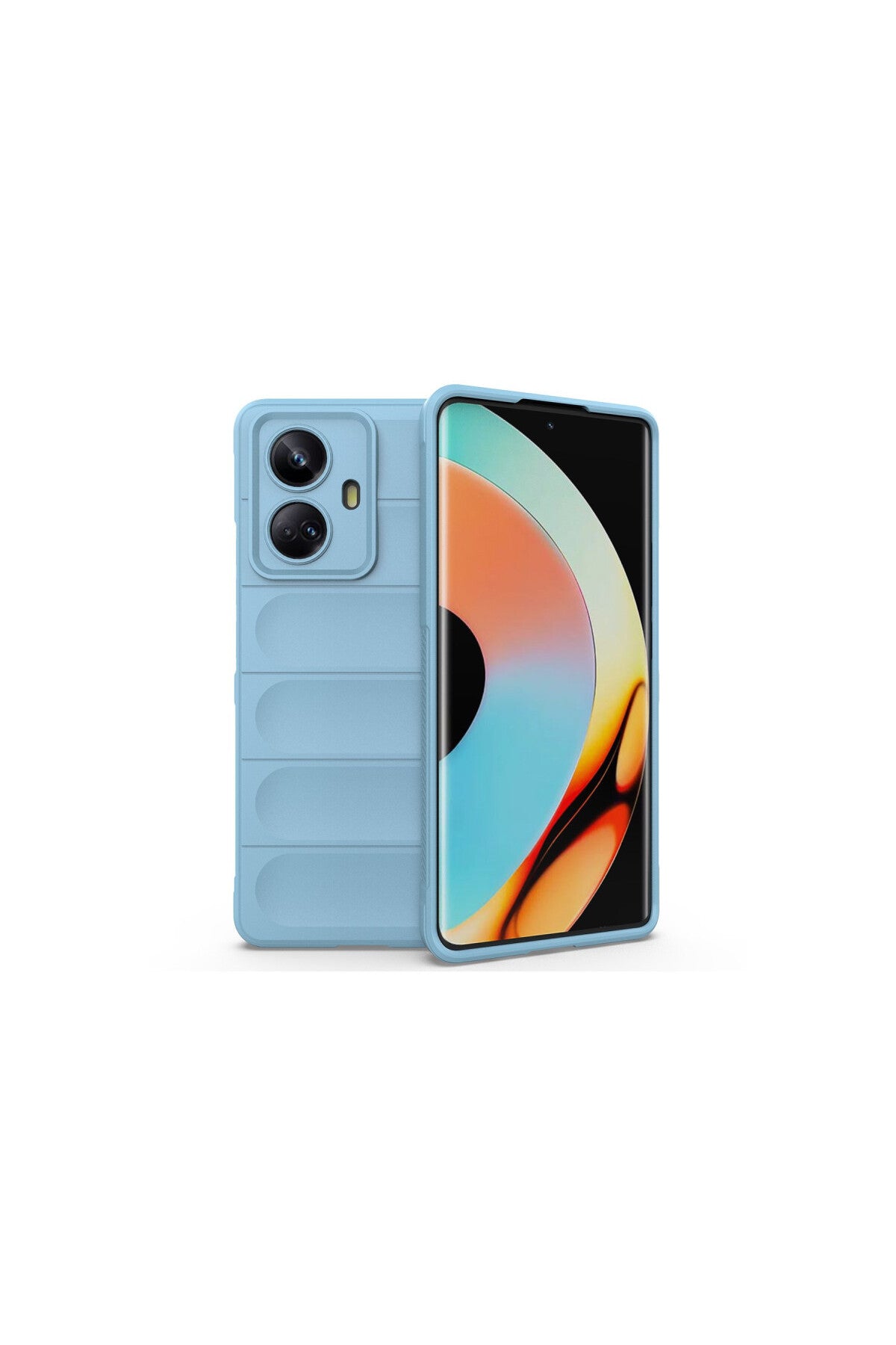 Realme 10 Pro 5G Uyumlu Kılıf Optimum Silikon - Sky Blue