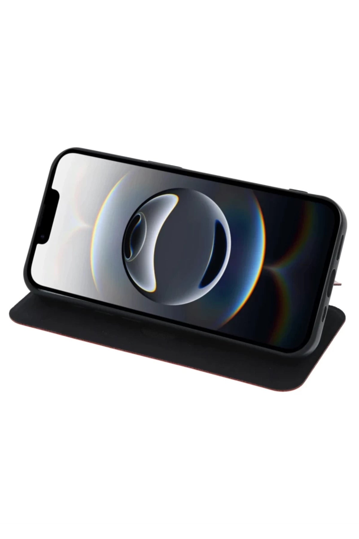 Apple iPhone 16E Uyumlu Kılıf Flip Cover - Siyah