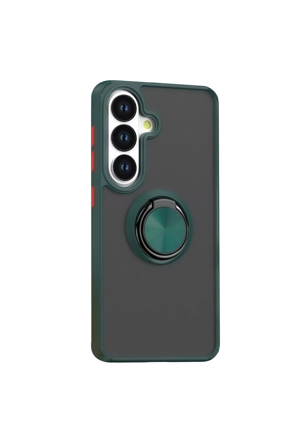Samsung Galaxy S26 Uyumlu Montreal Yüzüklü Silikon Kapak - Yeşil